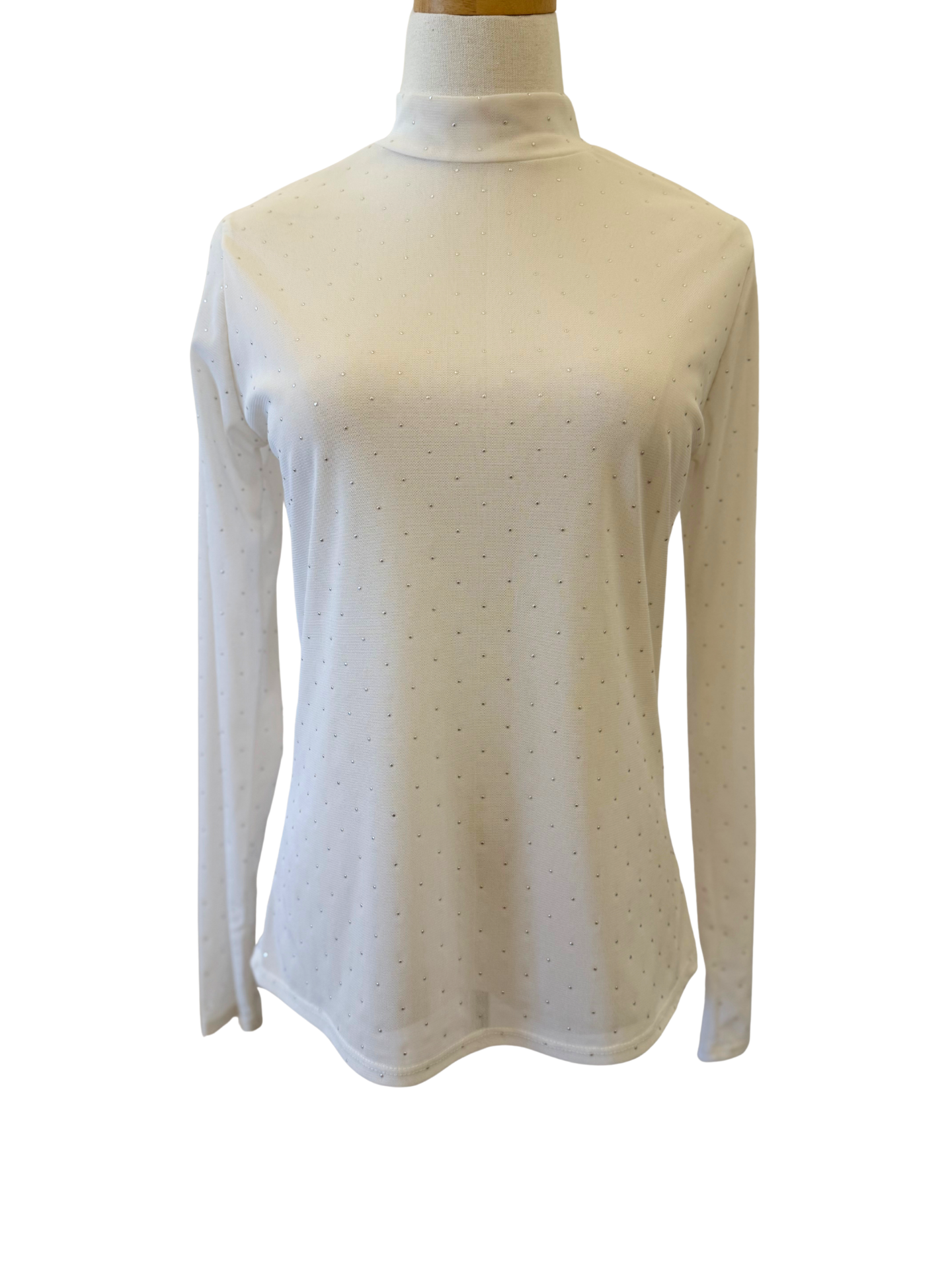 Mesh Silver Top Size Medium - Mimi & Rae