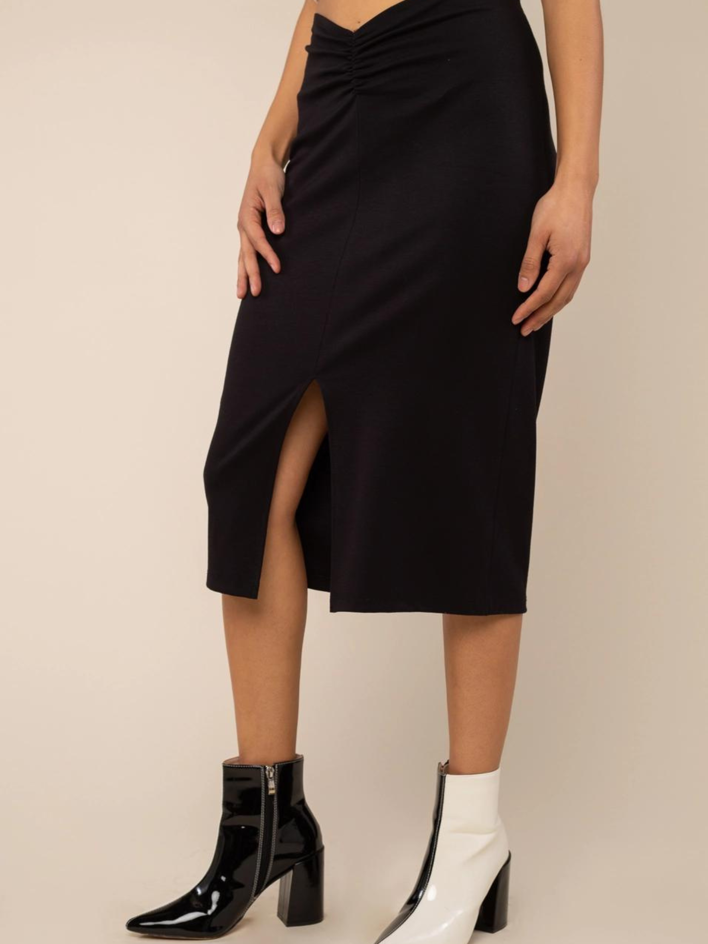 Ruched Jersey Skirt