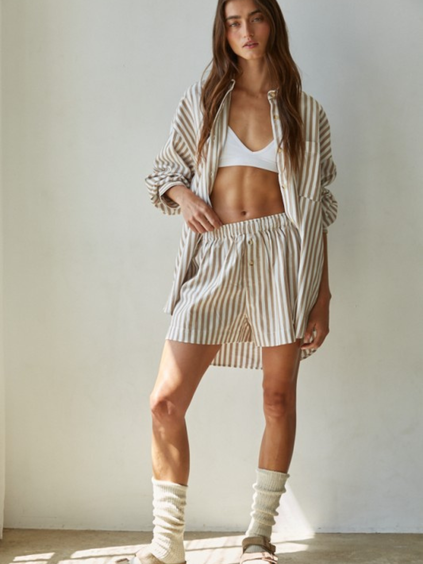 Nattie Striped Button Down