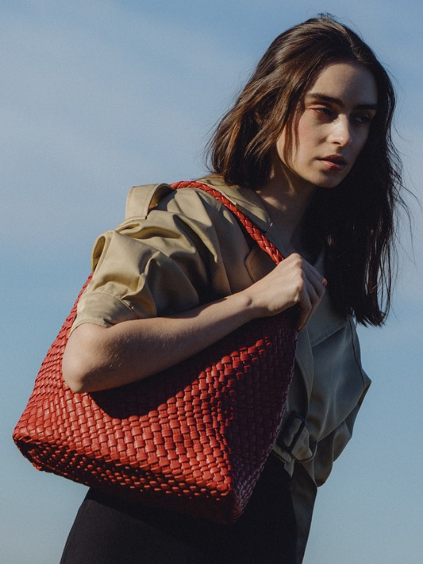 Johanna Red Large Shoulder Bag