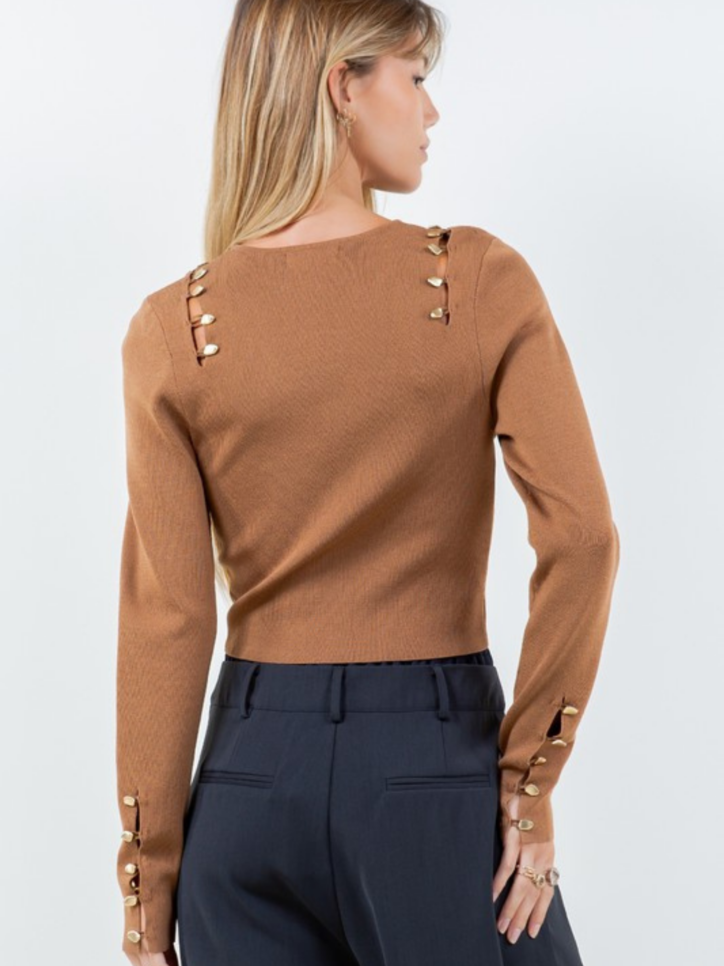 Shoulder Button Sweater