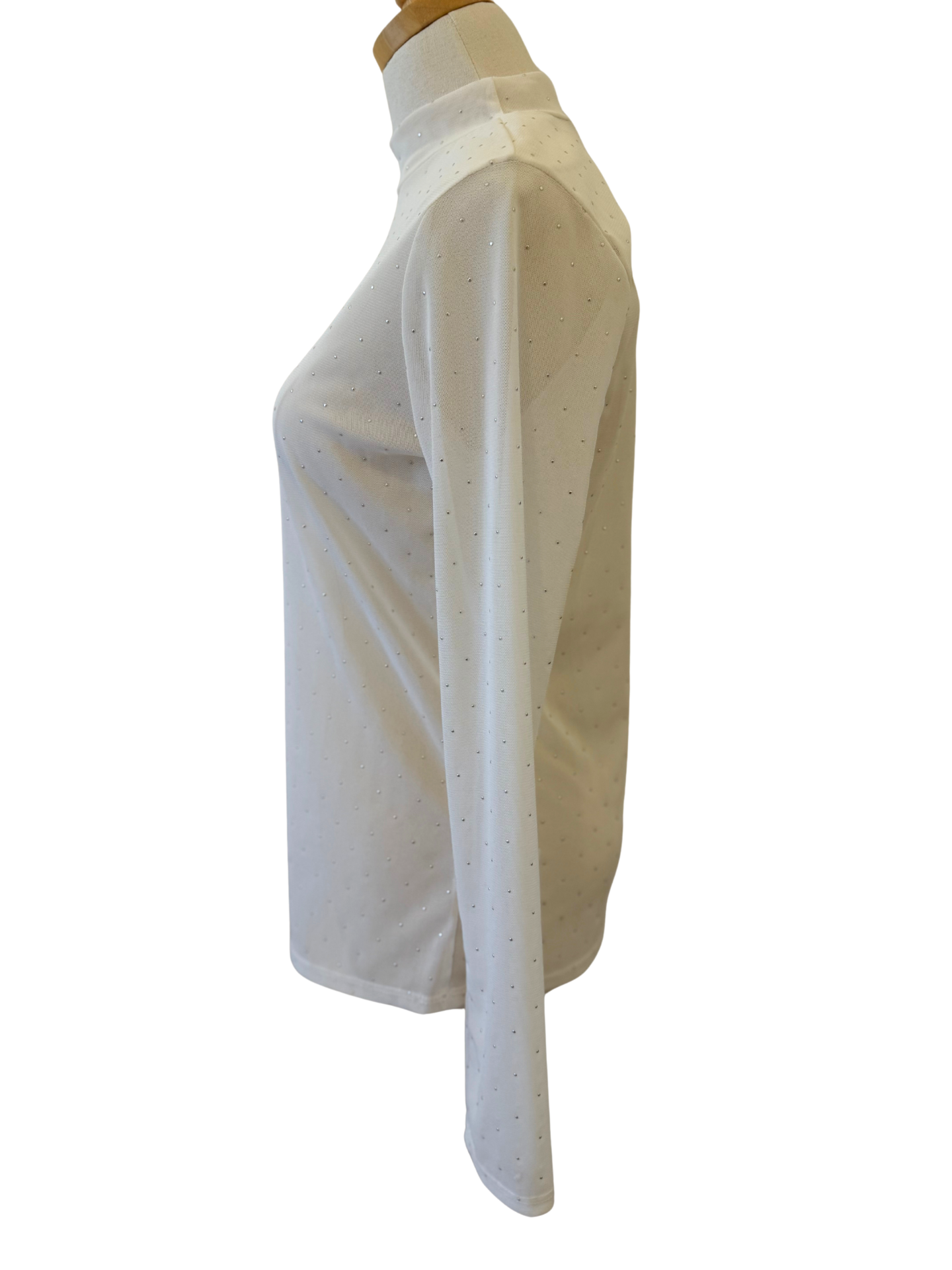 Mesh Silver Top Size Medium - Mimi & Rae