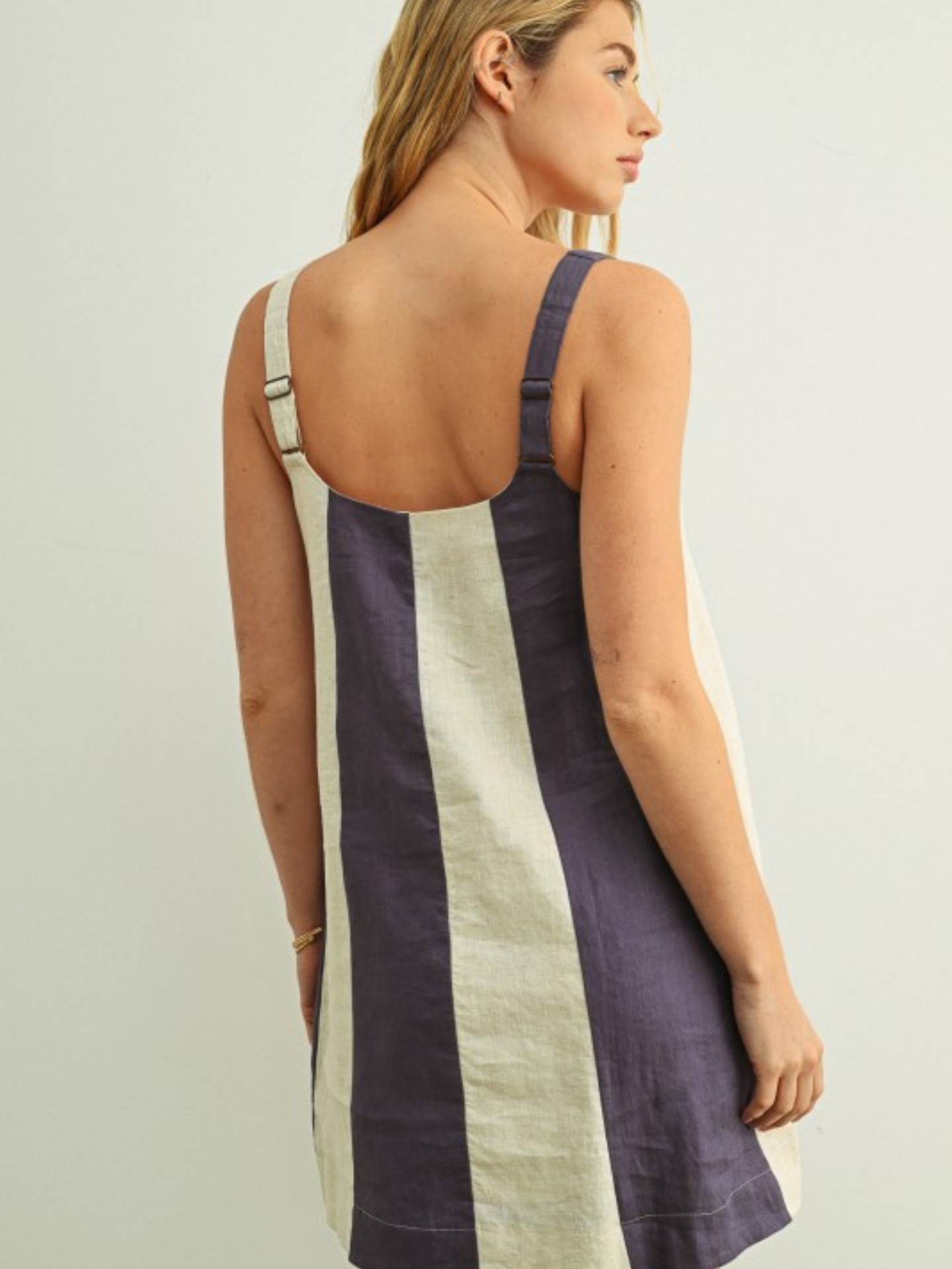 Striped Linen Dress - Mimi & Rae
