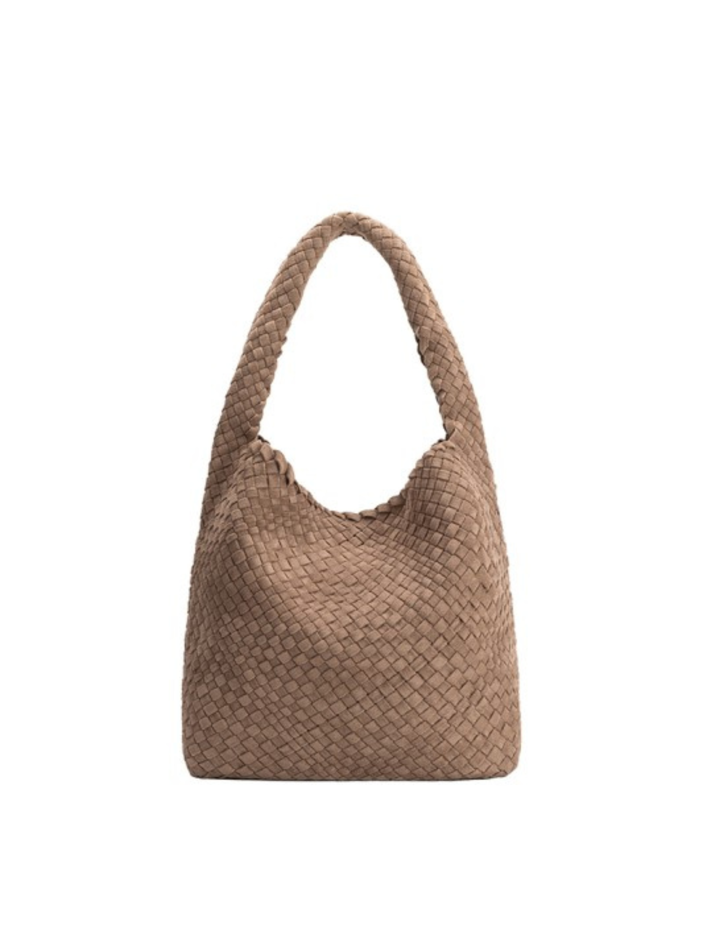 Johanna Faux Suede Shoulder Tote - Mimi & Rae