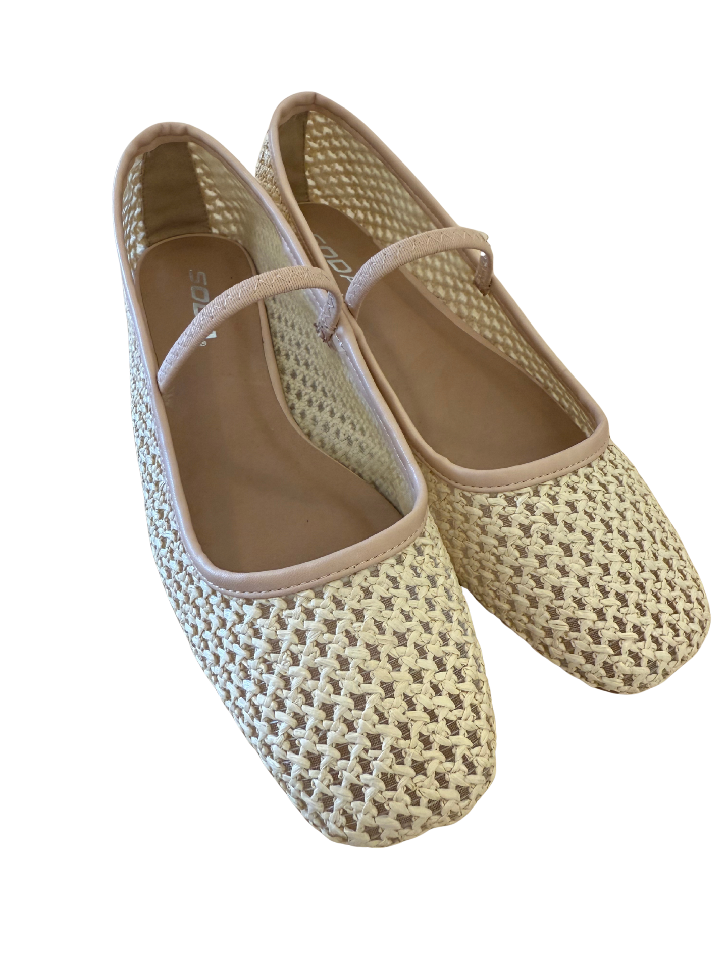 Woven Mary Jane Flats - Mimi & Rae