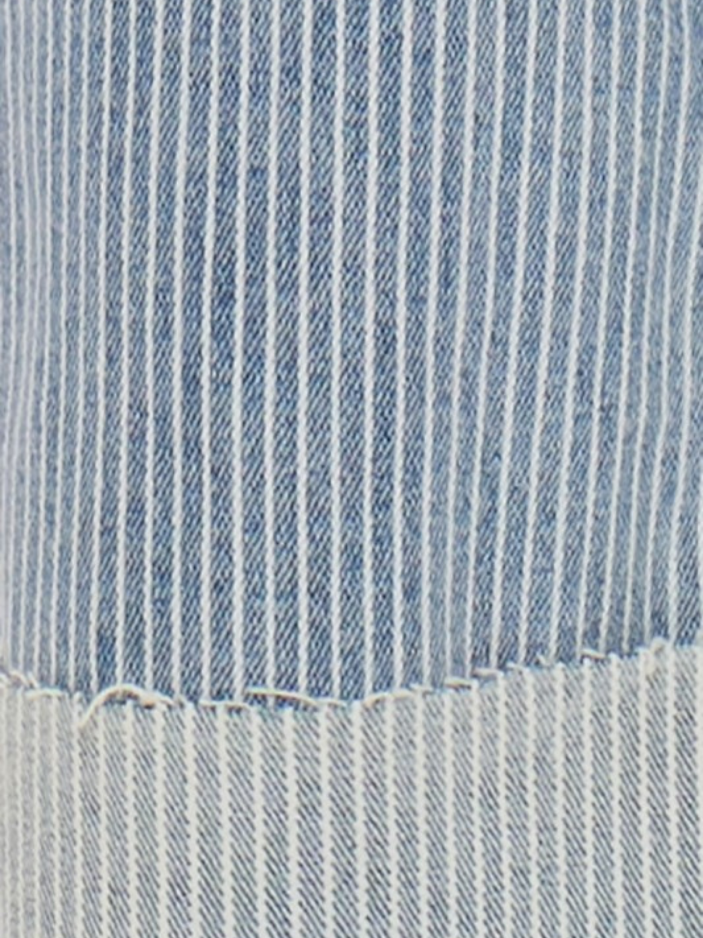 Slim Wide Striped Denim