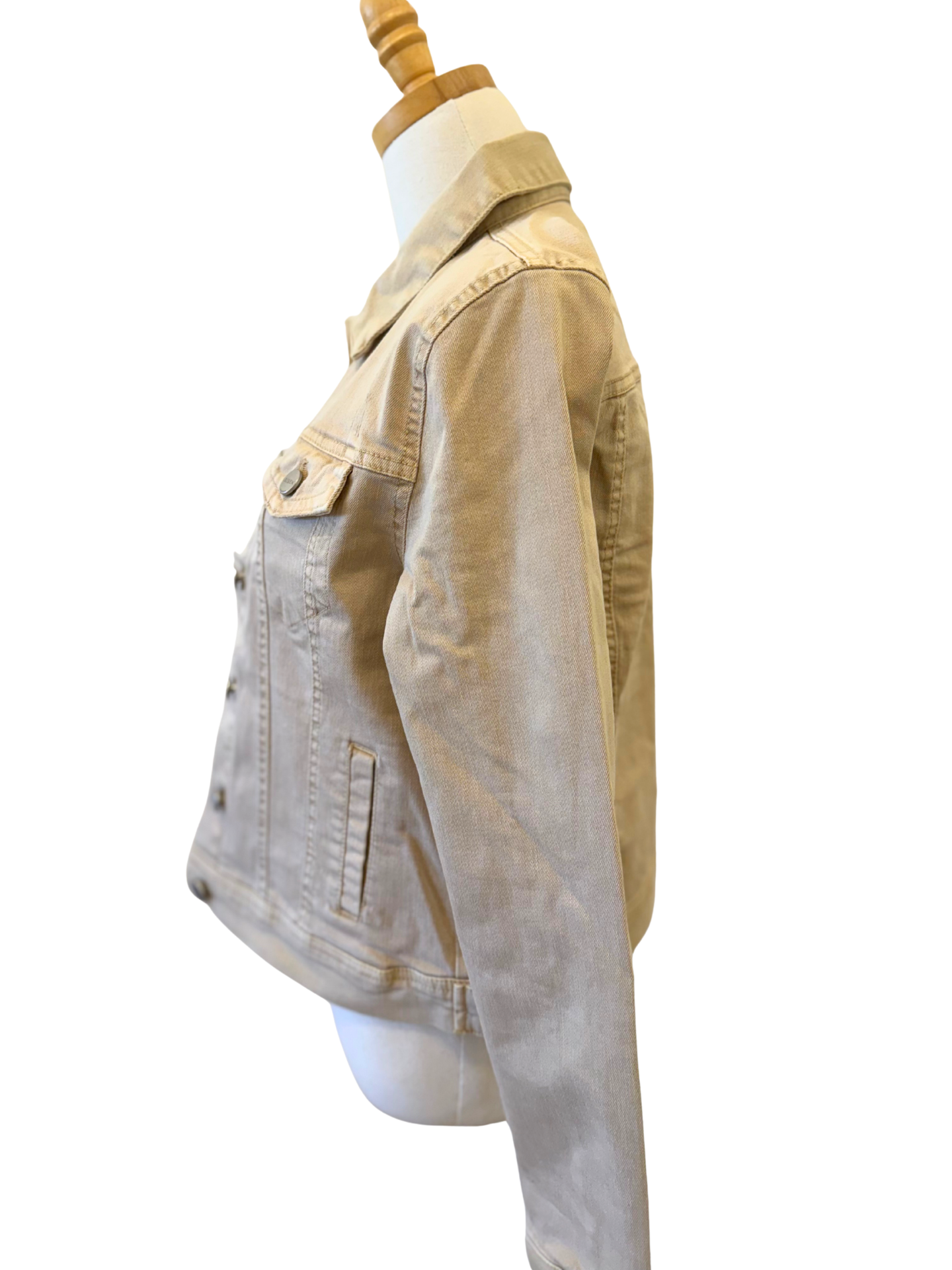 Beige Denim Jacket