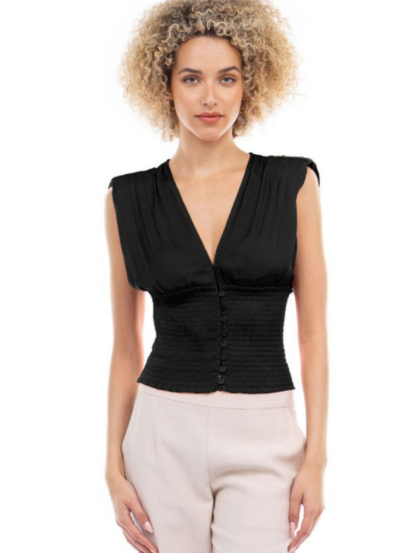 Smocked Waist Top