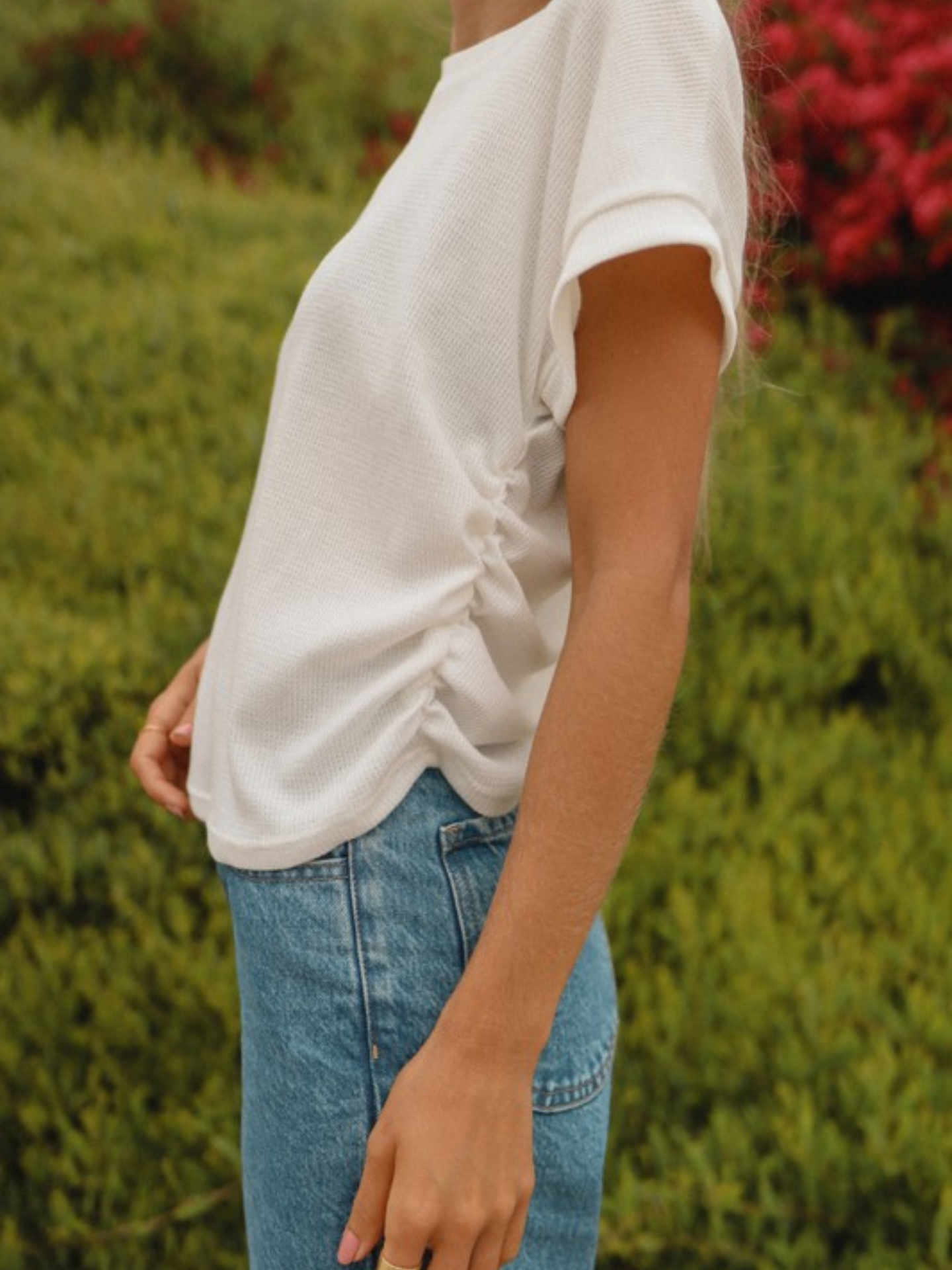 Marie Side Ruched Tee