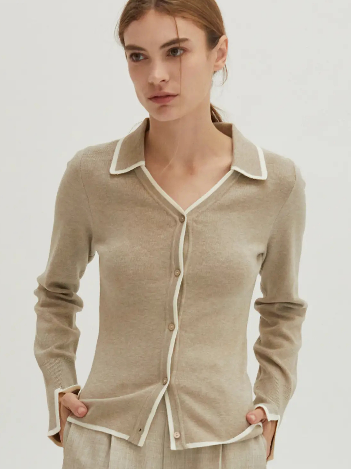 Dalia Contrast Cardigan