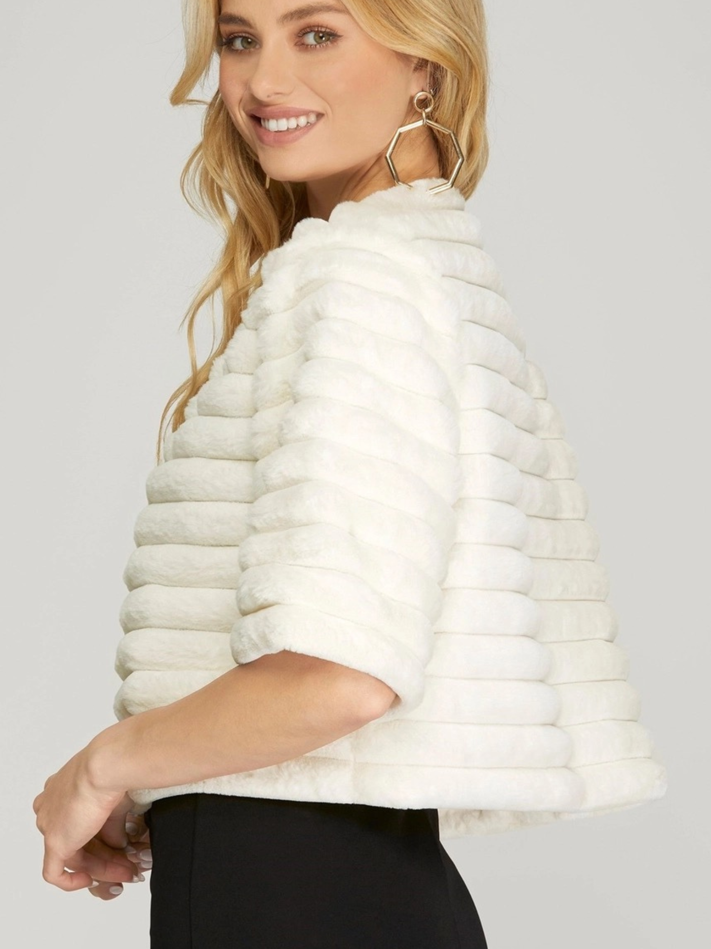 Faux Fur Cropped Jacket