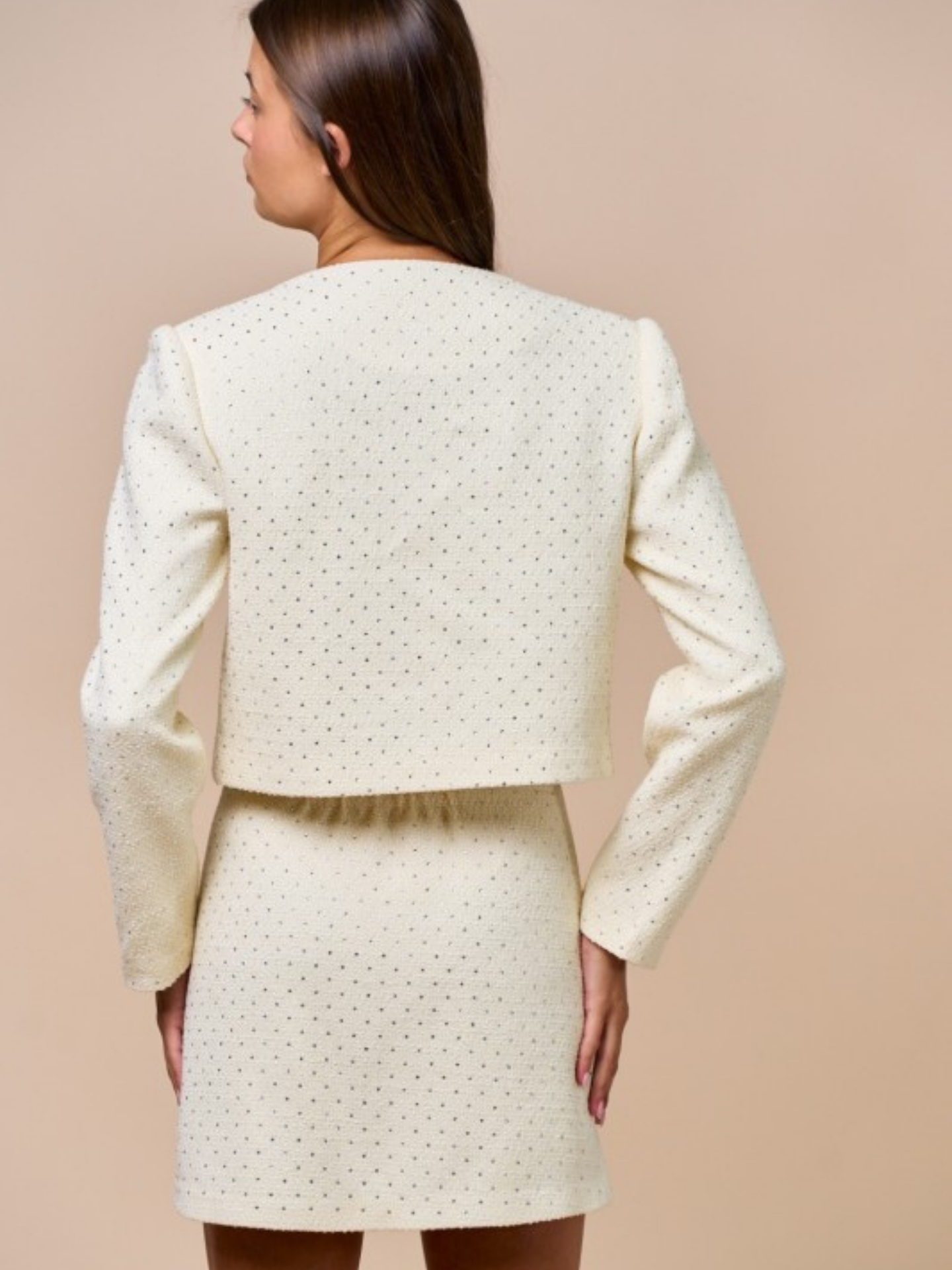 Tweed Rhinestone Jacket