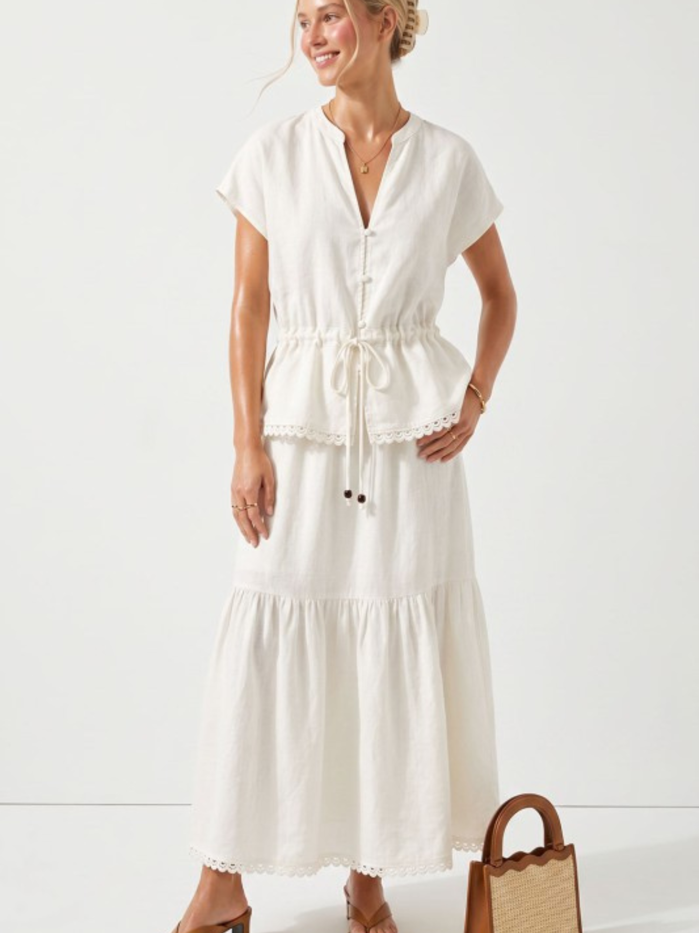 Wilma Linen Boho Blouse
