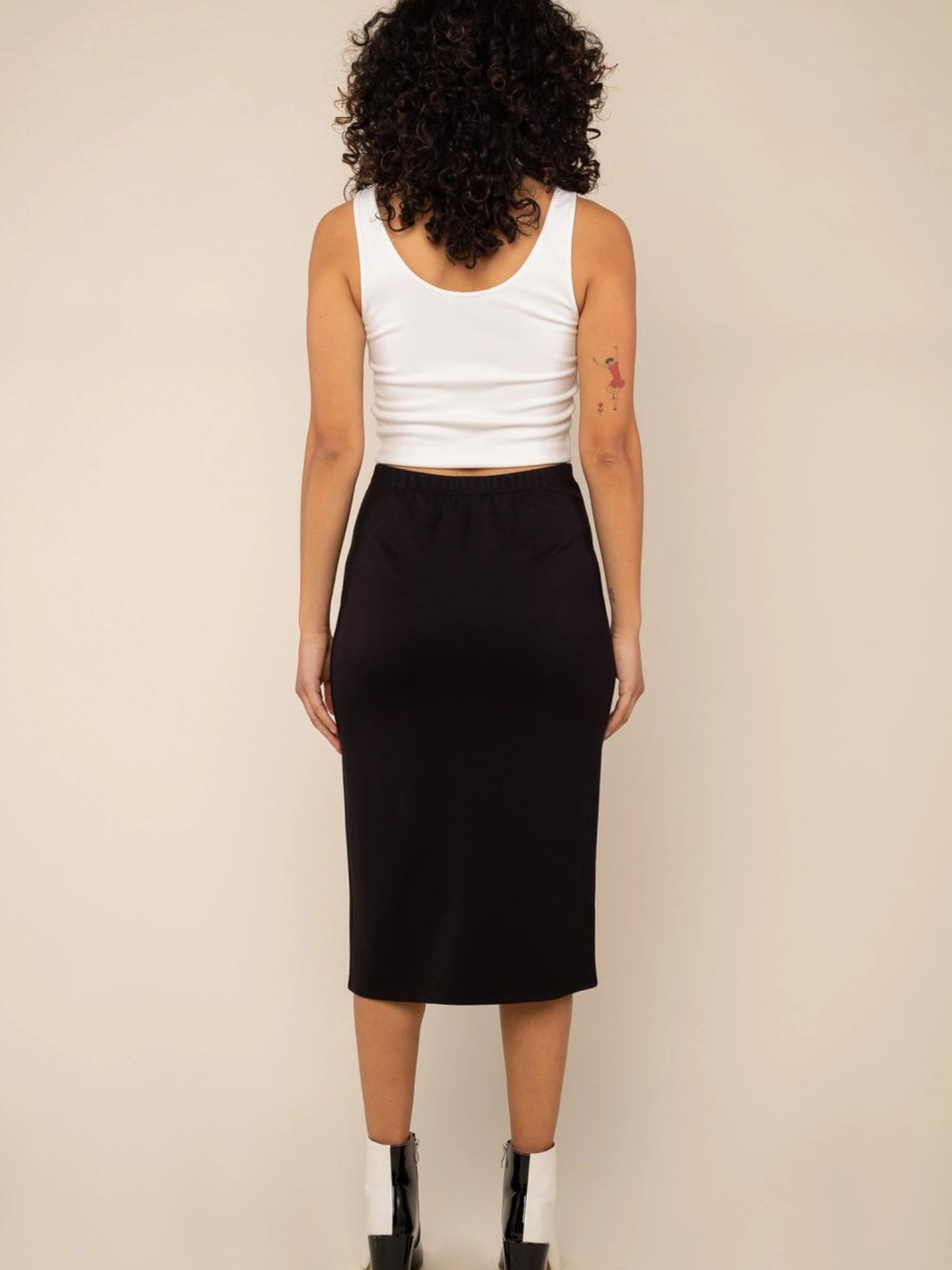 Ruched Jersey Skirt