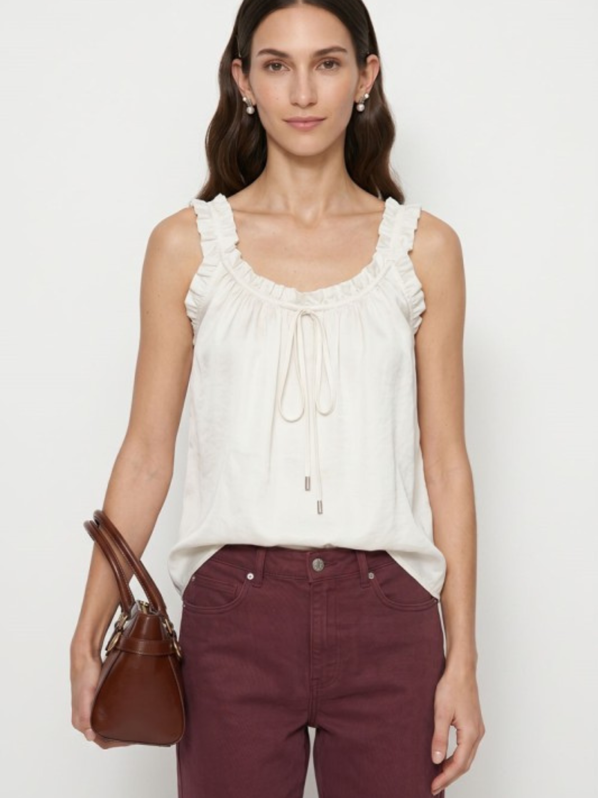 Ruffle Babydoll tank