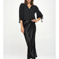 V-Neck Balloon Sleeve Blouse