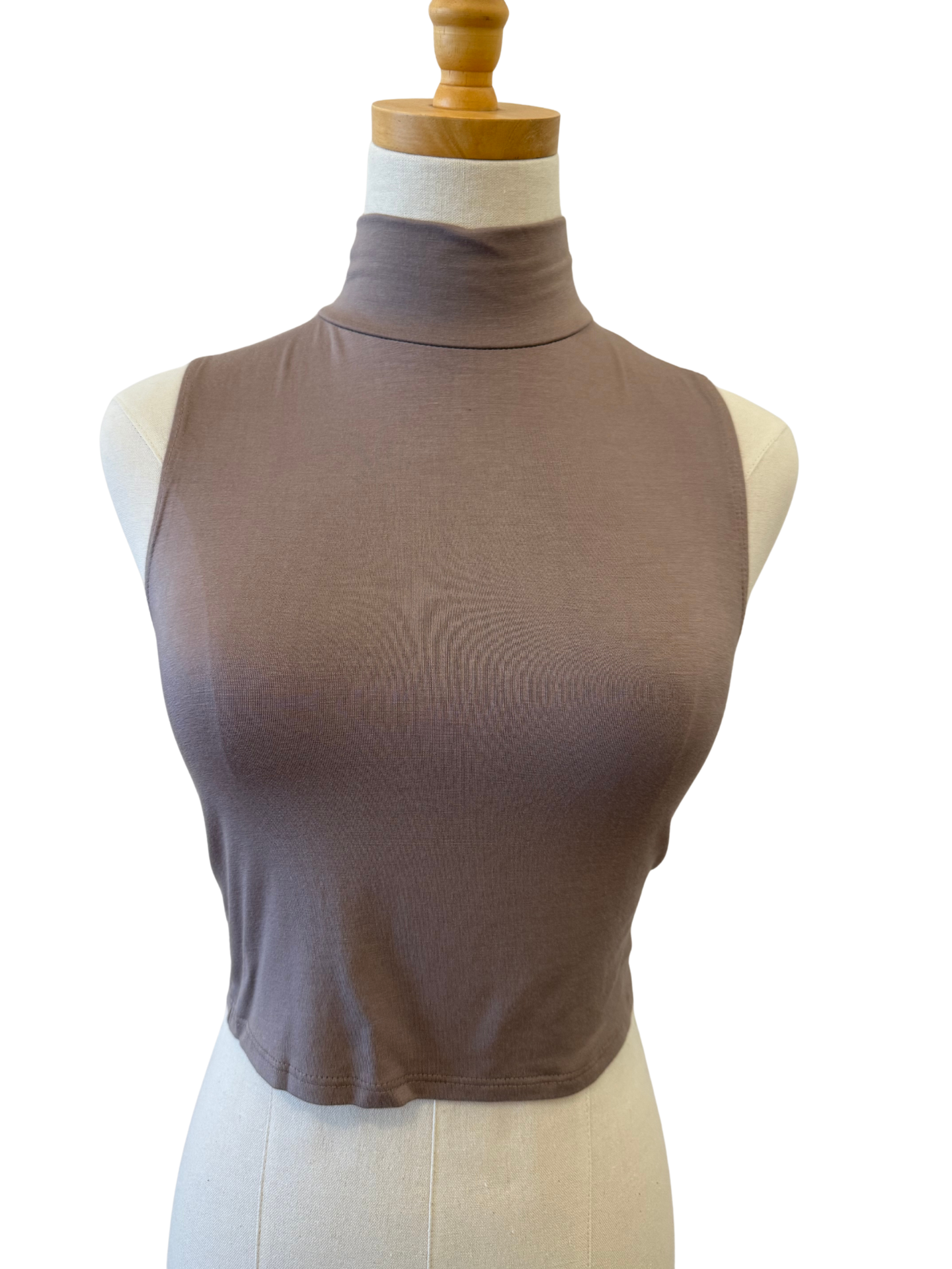 Mock Neck Cropped Tank - Mimi & Rae