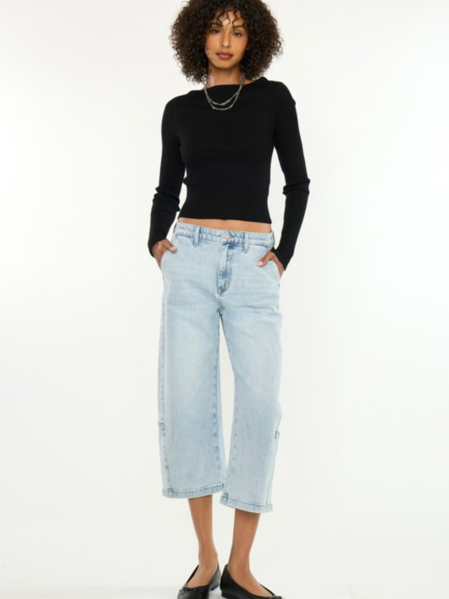 Capri Barrel Denim - Mimi & Rae