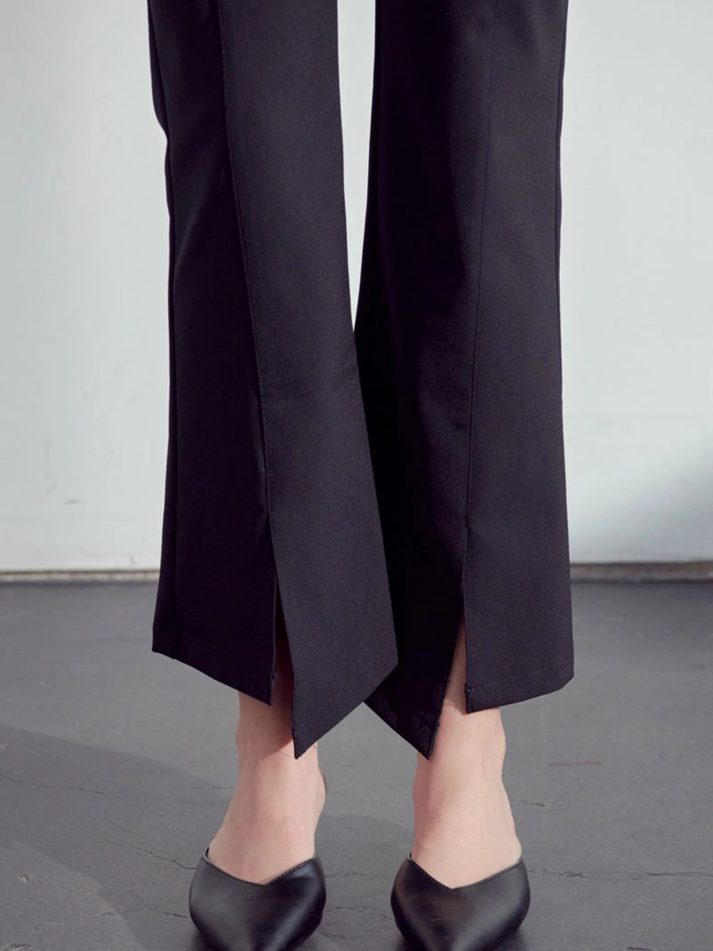 Fit Flare Black Pants