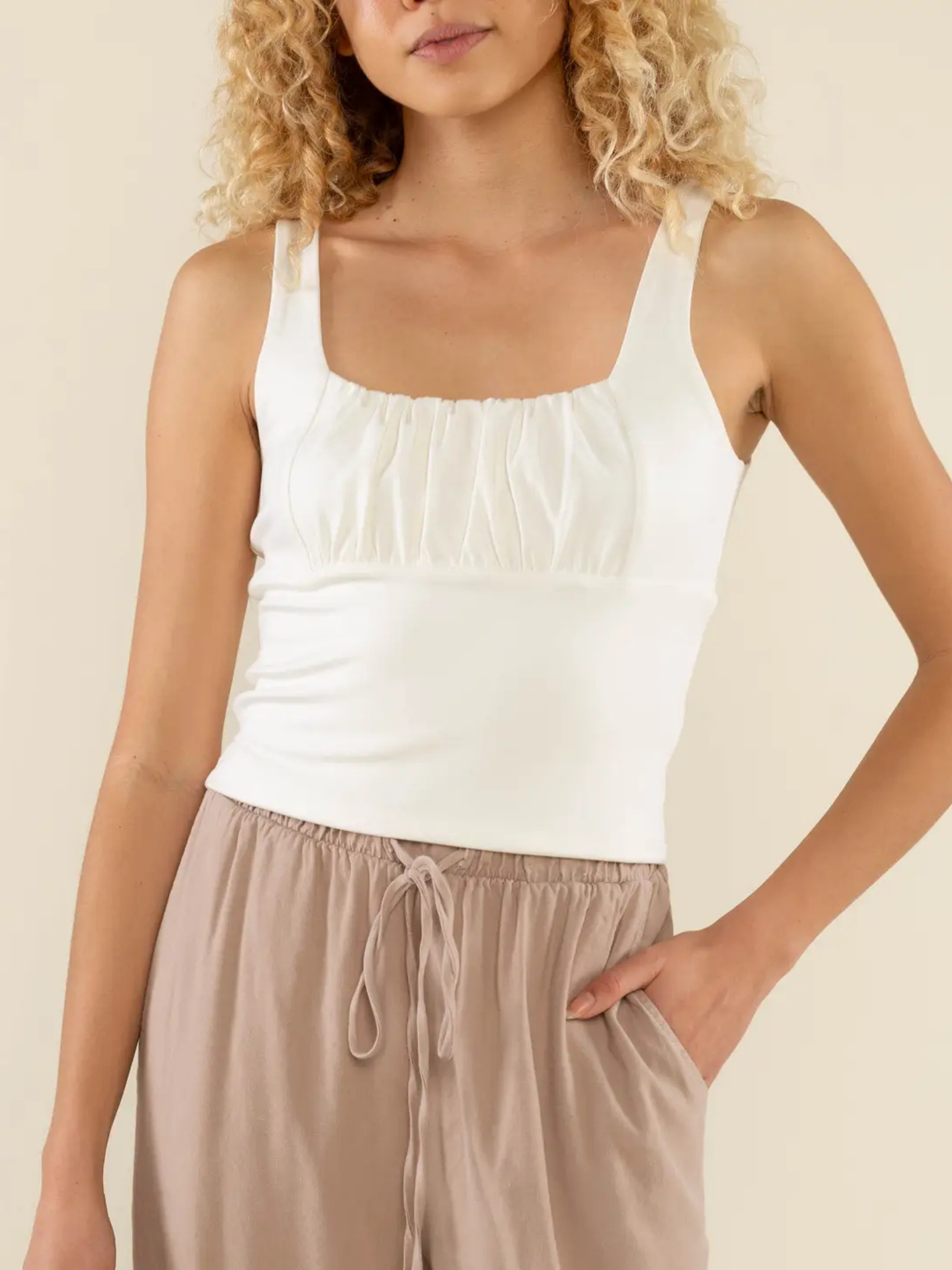 Ruched Bust Tank