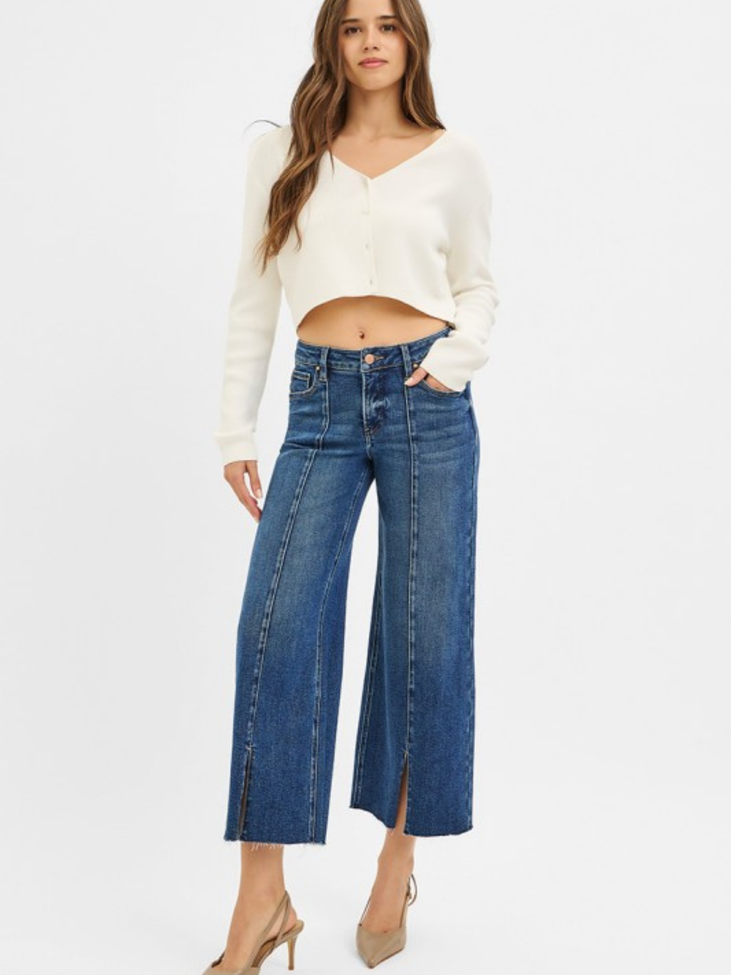 Margaret Split Hem Denim
