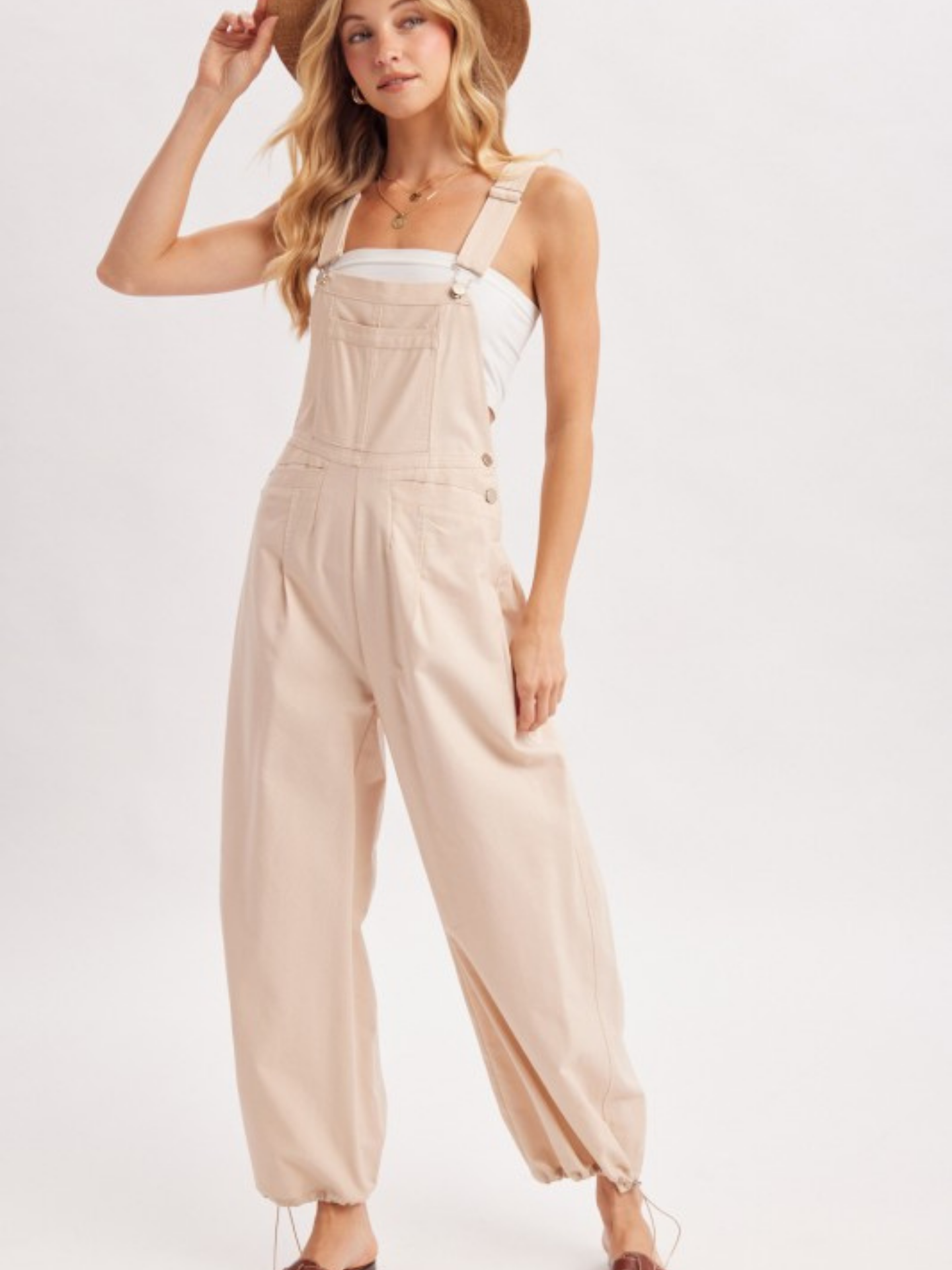 Cargo Drawstring Overalls - Mimi & Rae