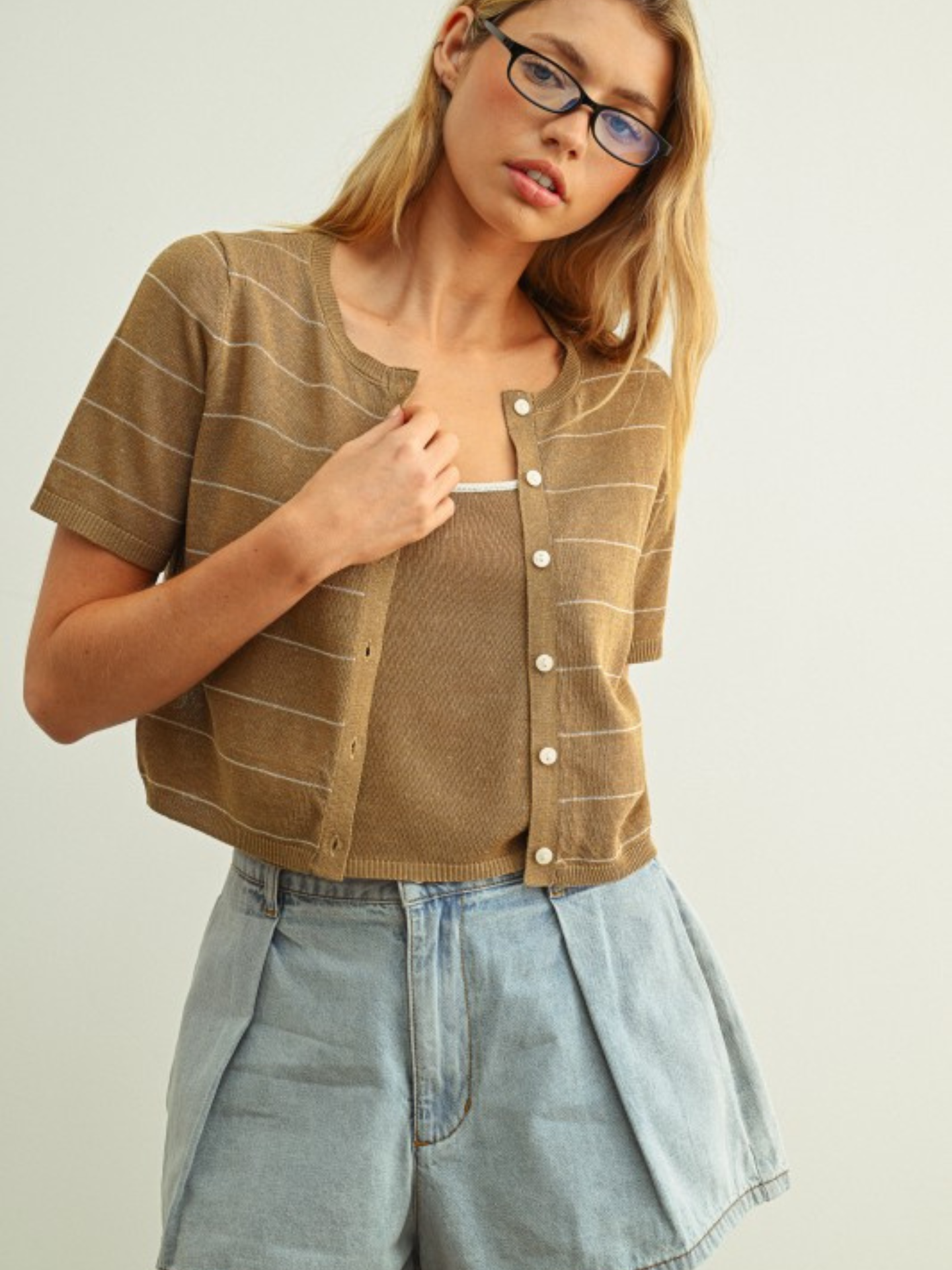 Sofia Linen Cardi and Tank