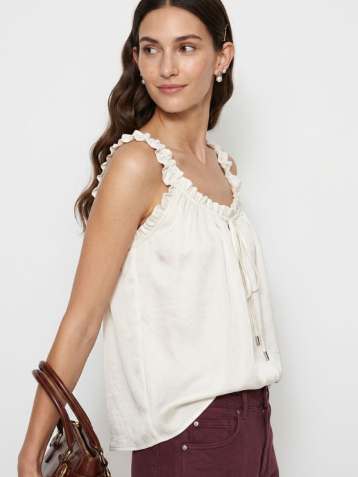 Ruffle Babydoll tank