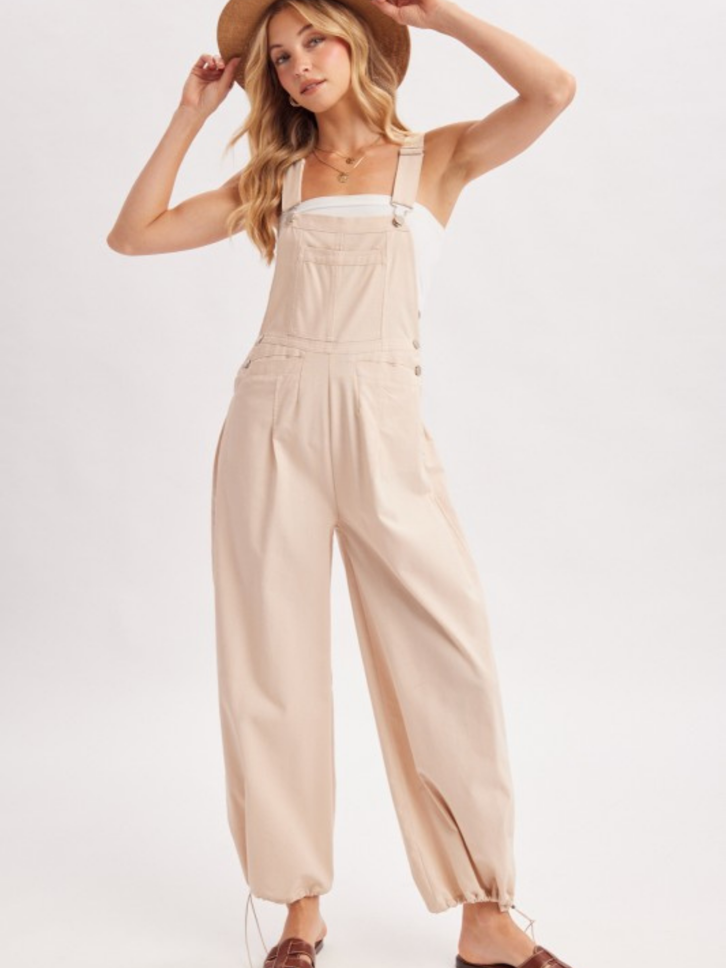 Cargo Drawstring Overalls - Mimi & Rae