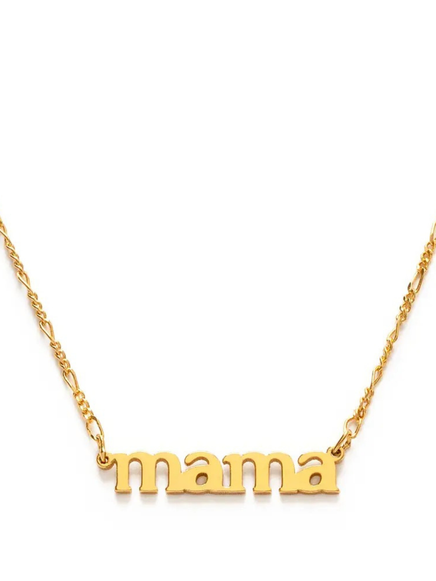 Amano Studios Mama Necklace featuring a delicate pendant on a fine chain, stylish and elegant jewelry for moms.