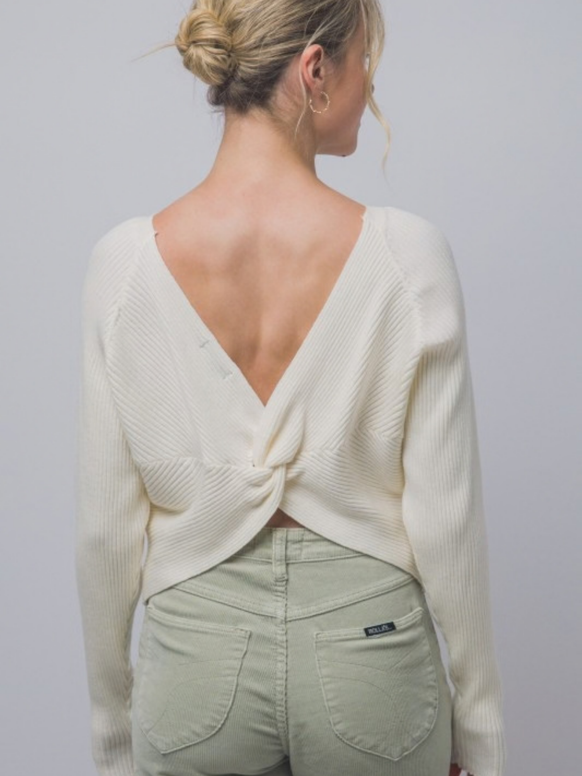 Twist Back Sweater