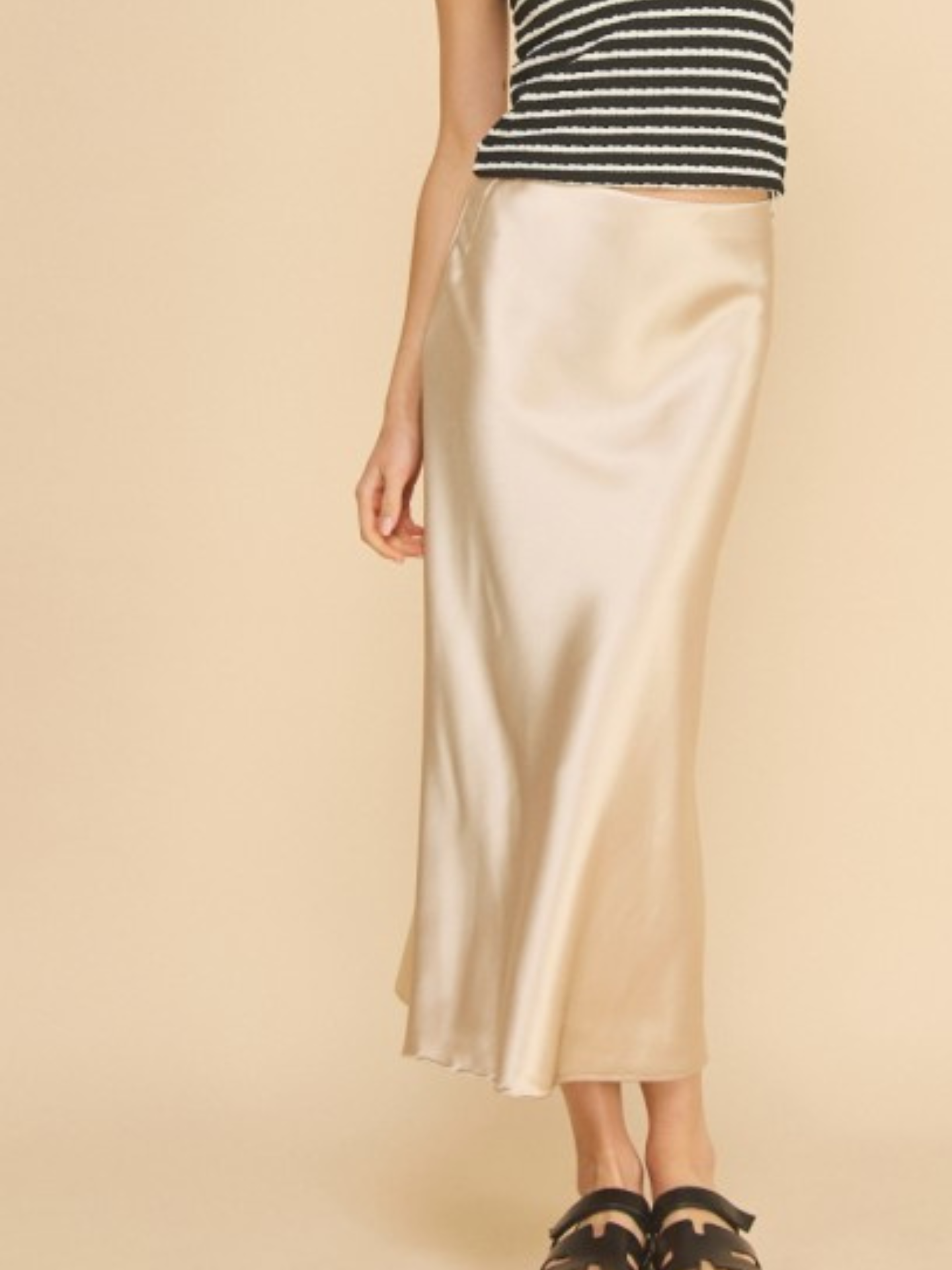 Taupe Slip Skirt