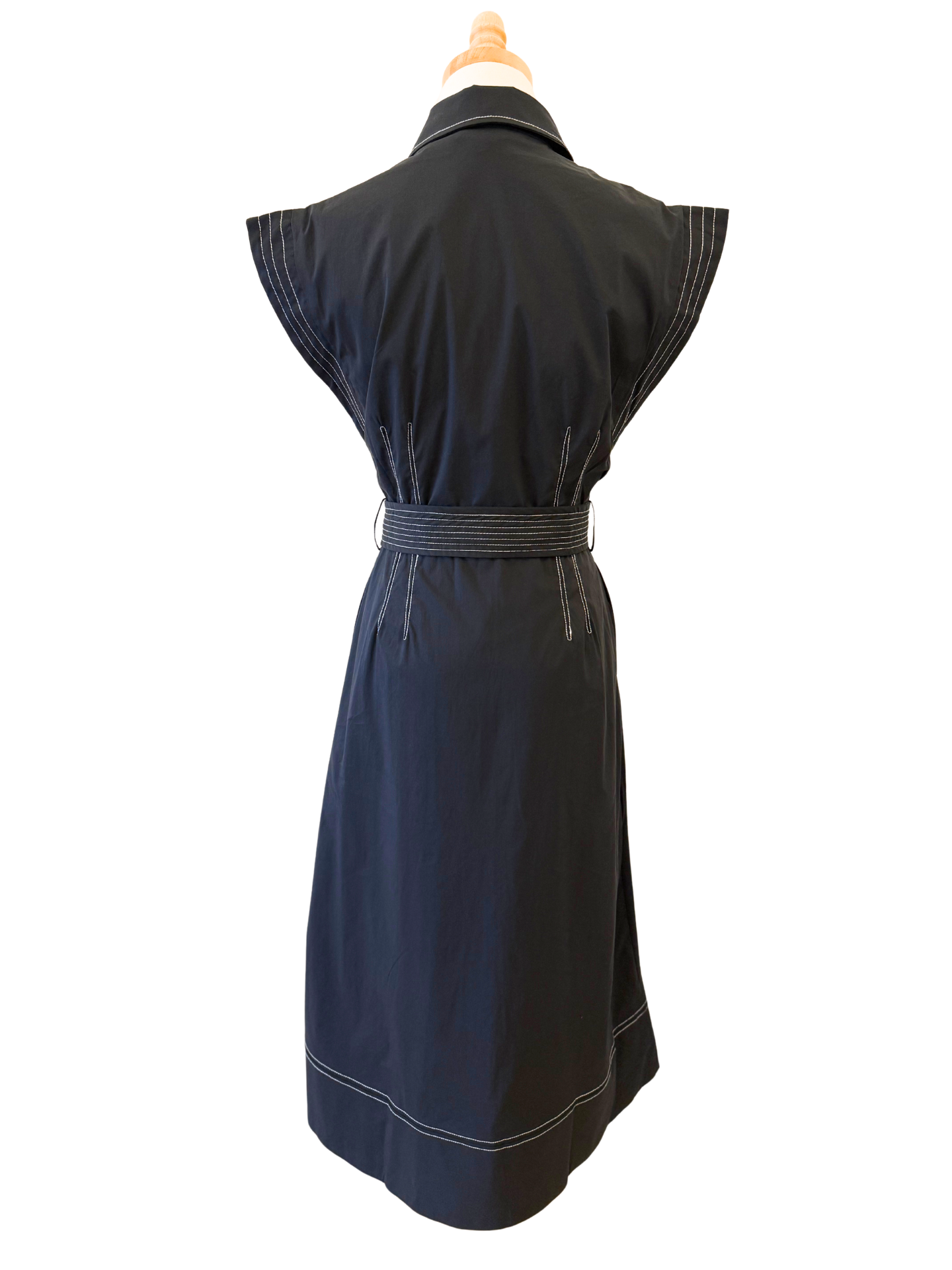 Contrast Stitch Midi Dress - Mimi & Rae