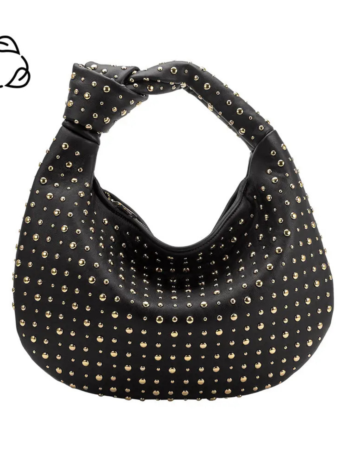 Brigitte Large Studded Shoulder Bag