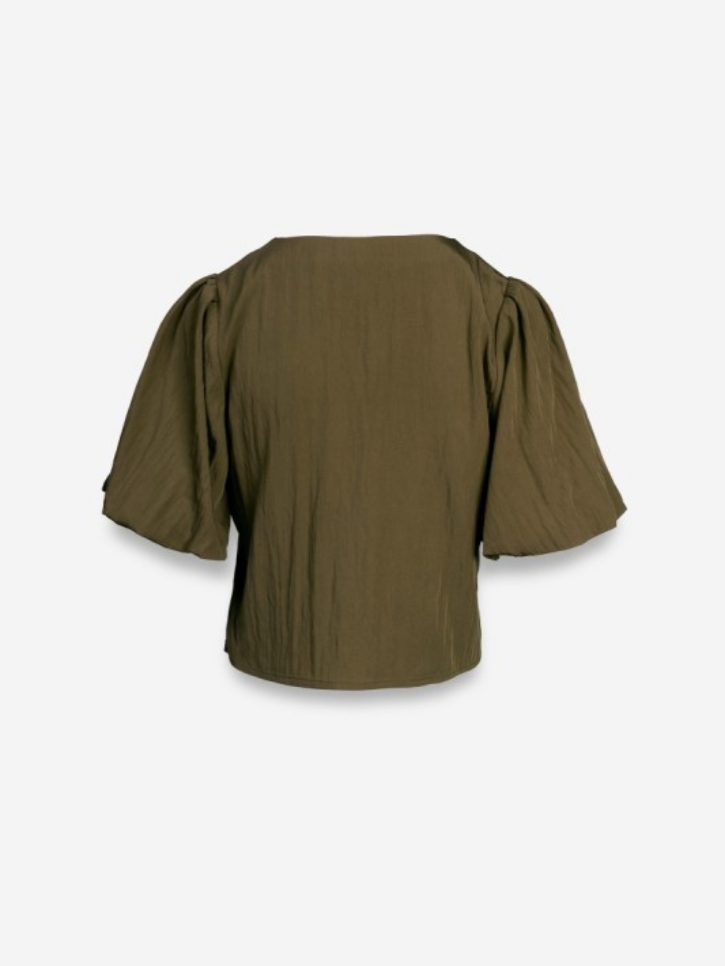 Puff Sleeve Button Up
