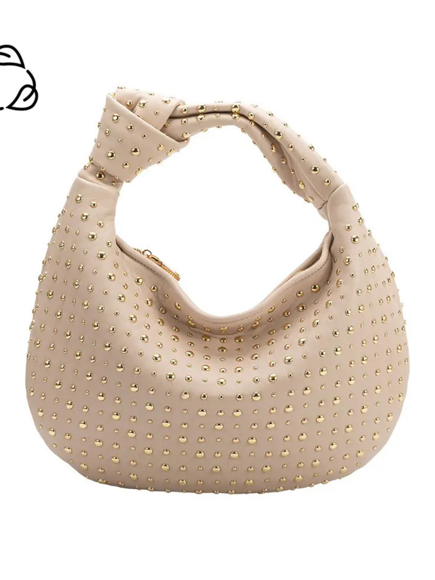 Brigitte Large Studded Shoulder Bag