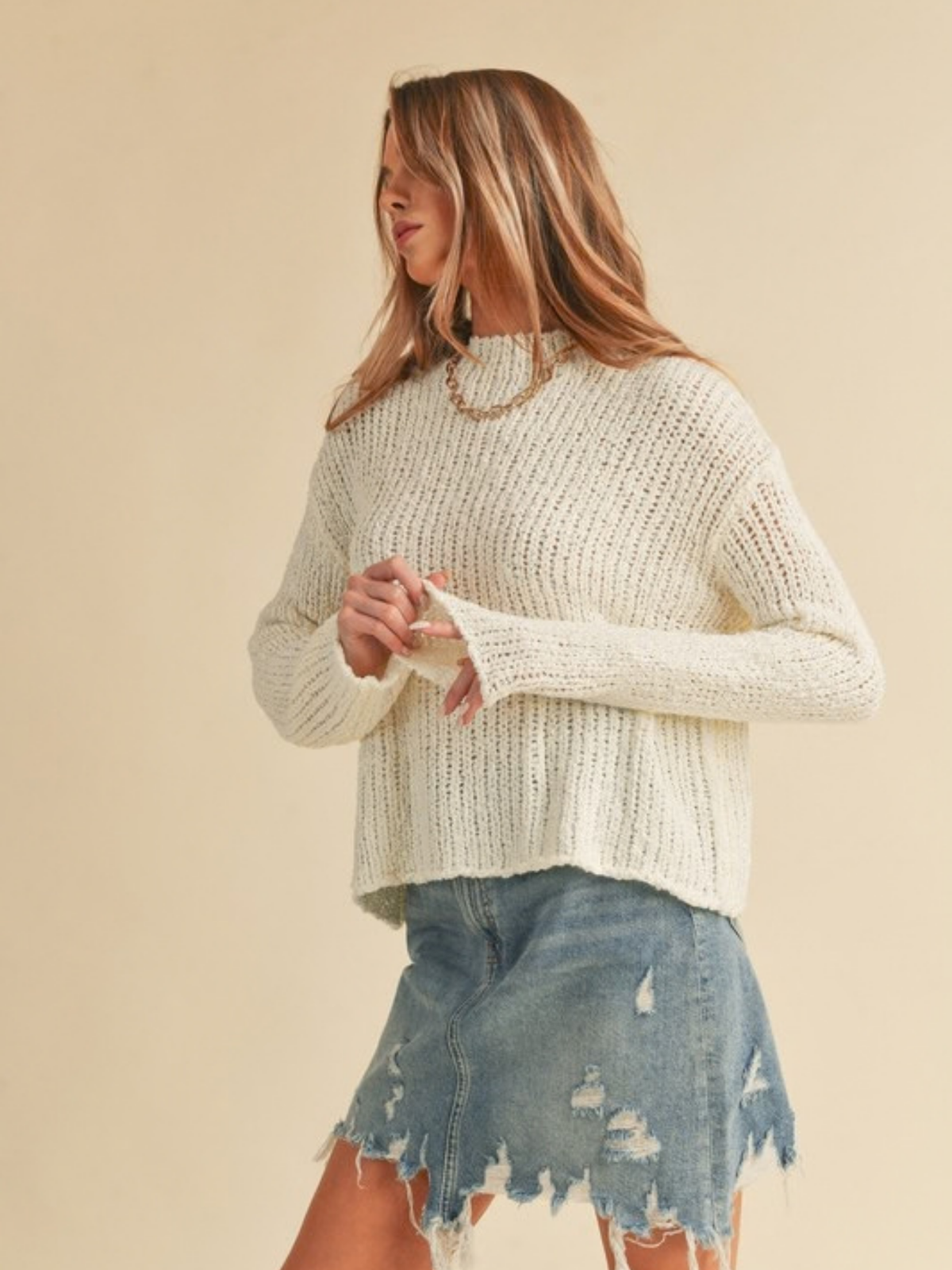 Chunky Crochet Sweater