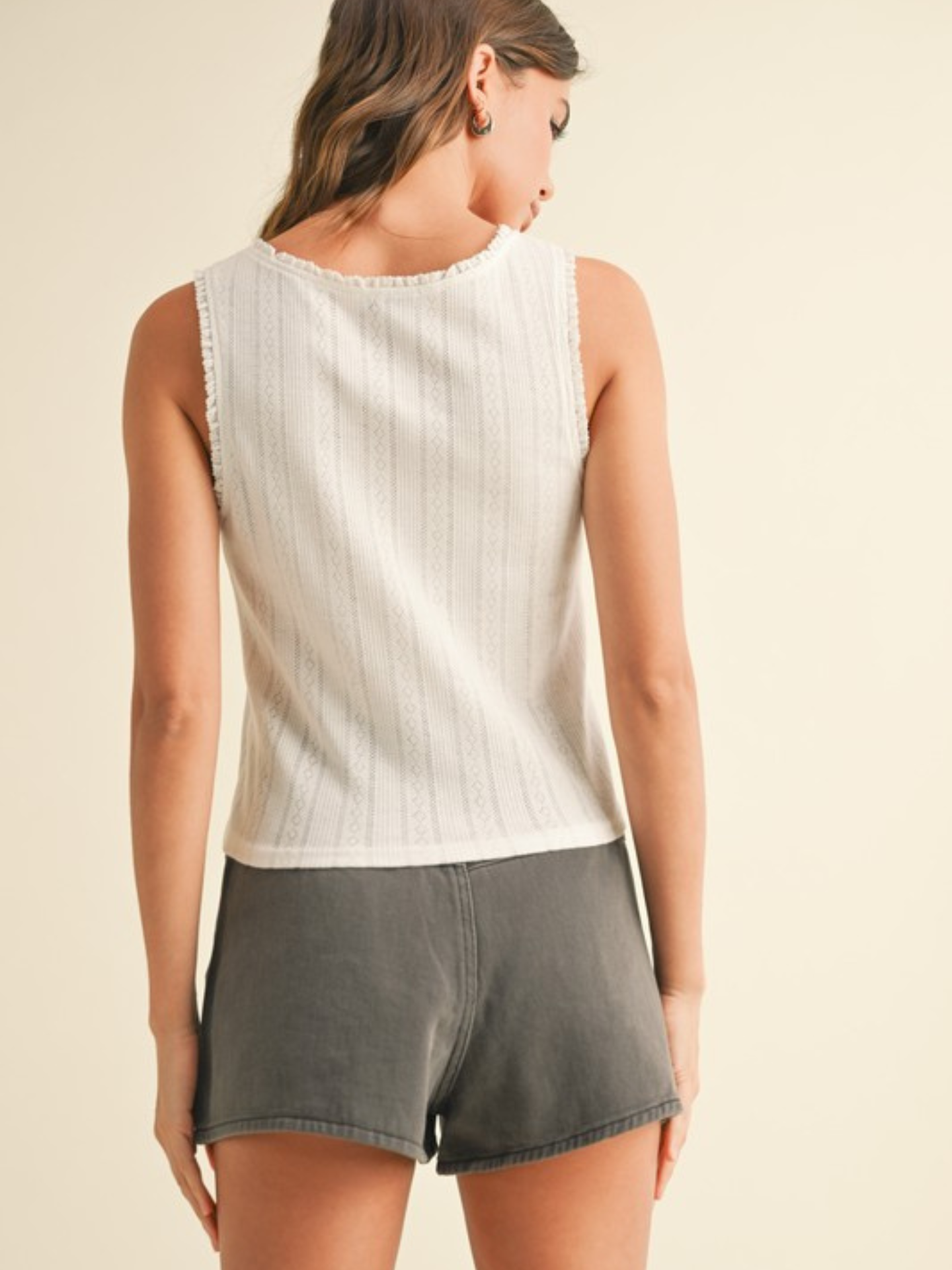 Pointelle Knit Tank