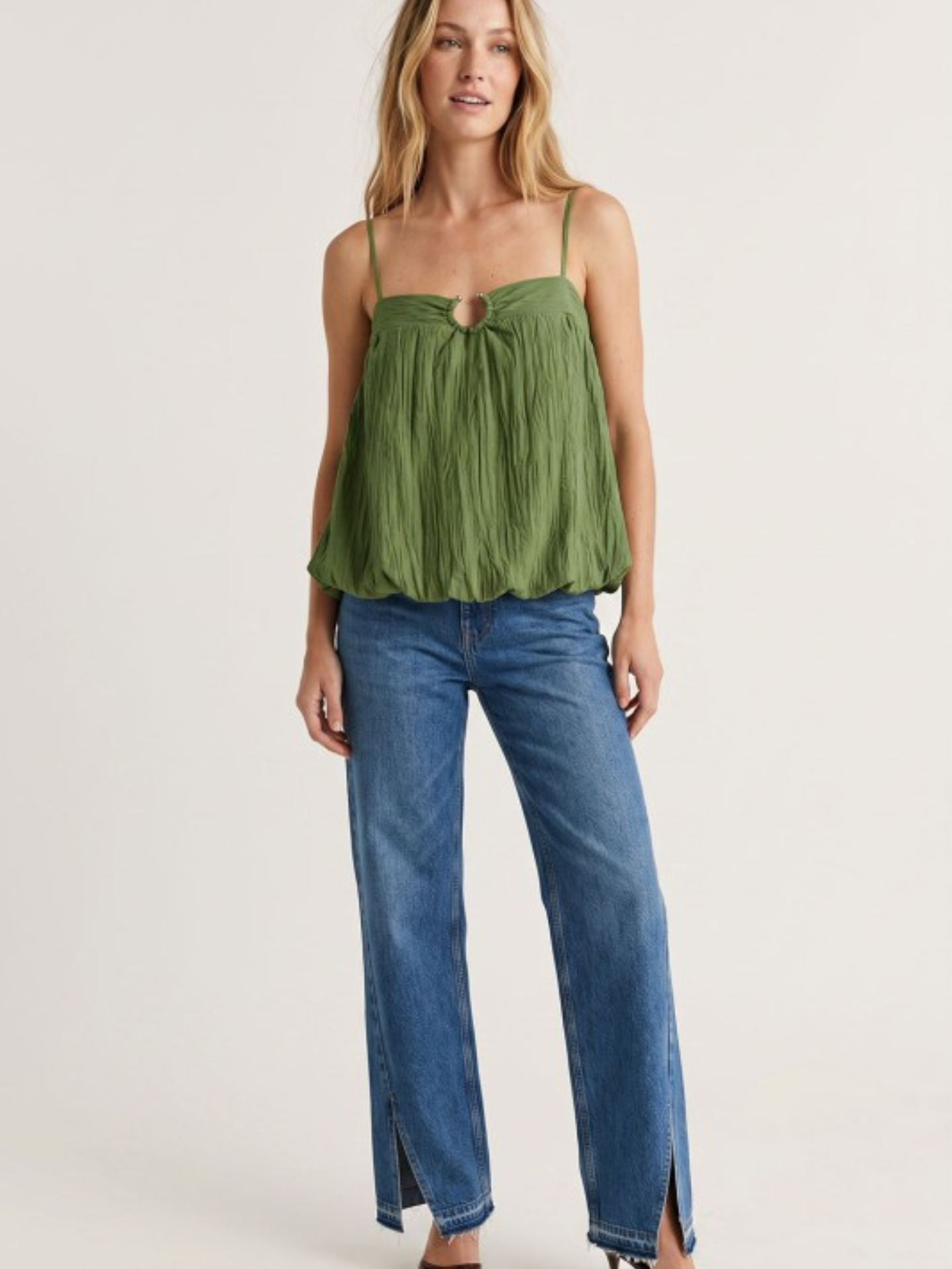 Ring Detail Bubble Top
