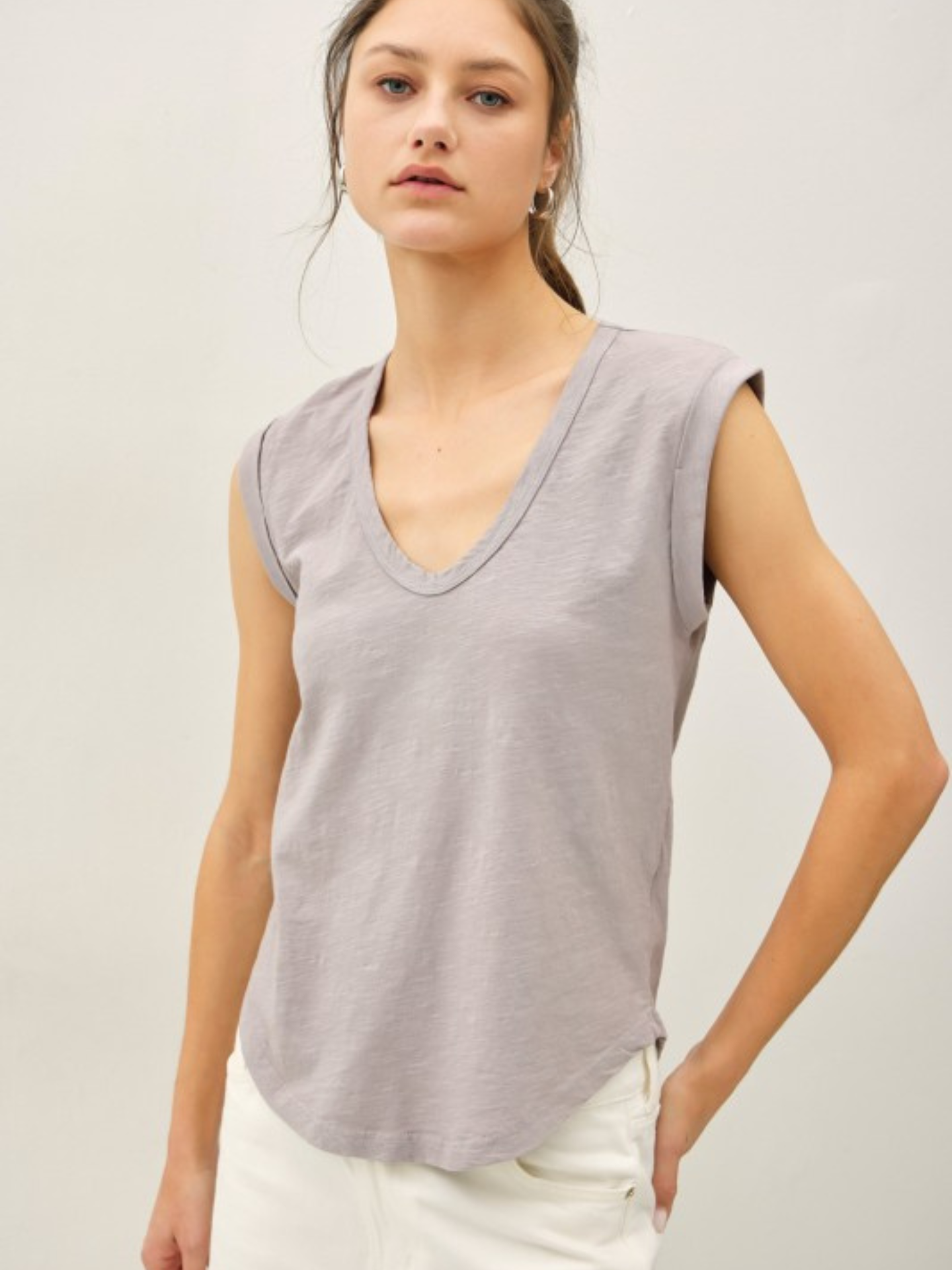 Annie Scoop Neck Tank - Mimi & Rae
