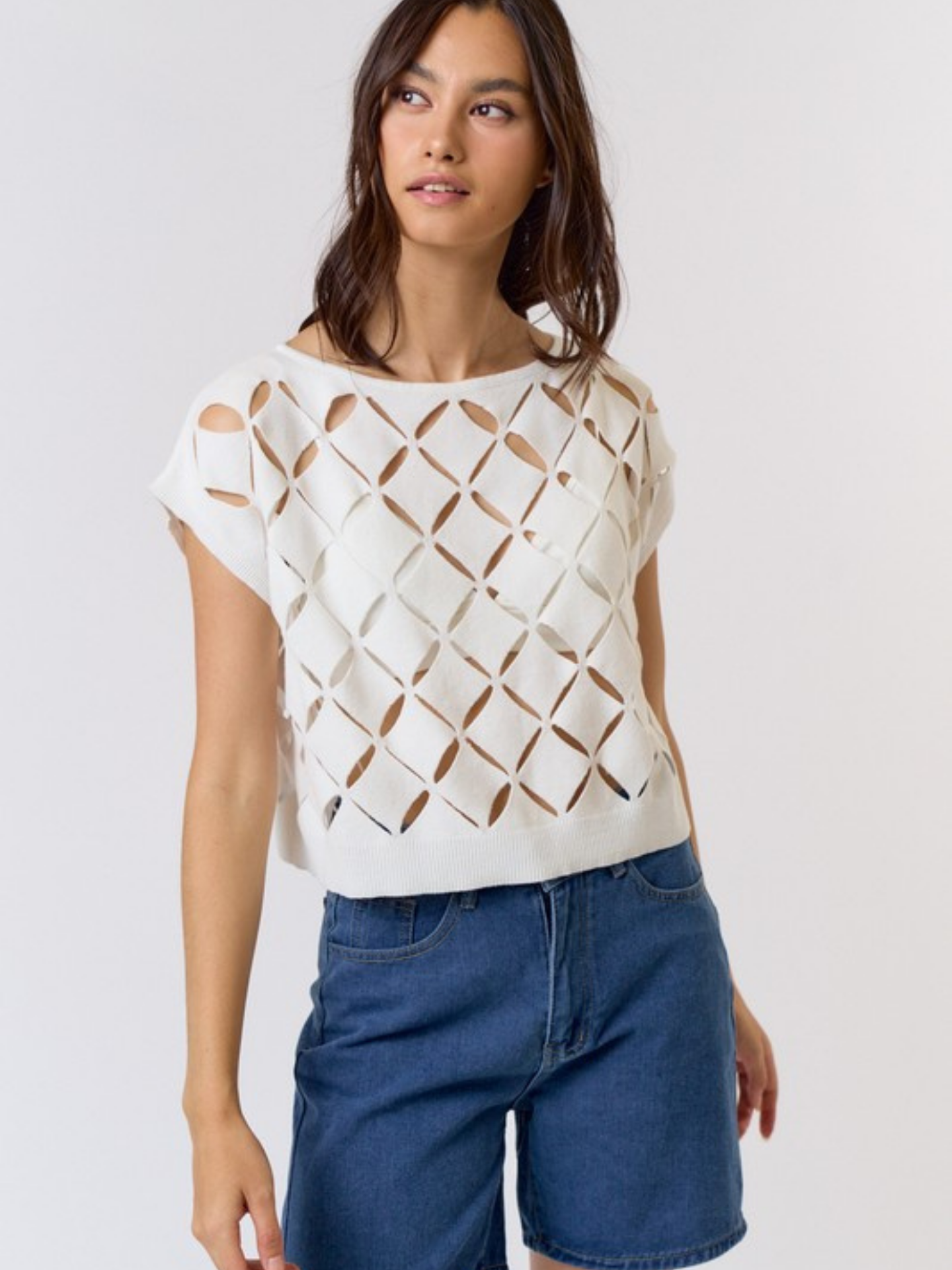 Cutout Sweater Top