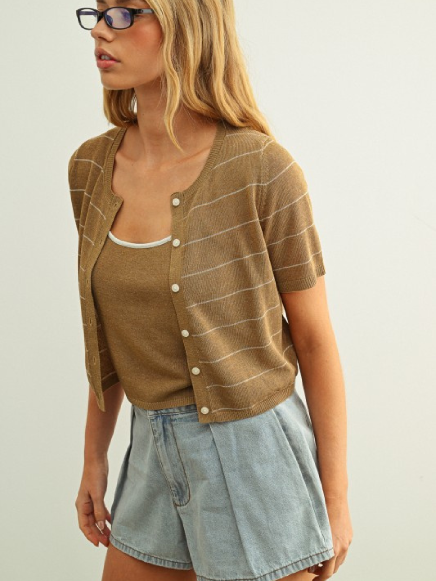 Sofia Linen Cardi and Tank