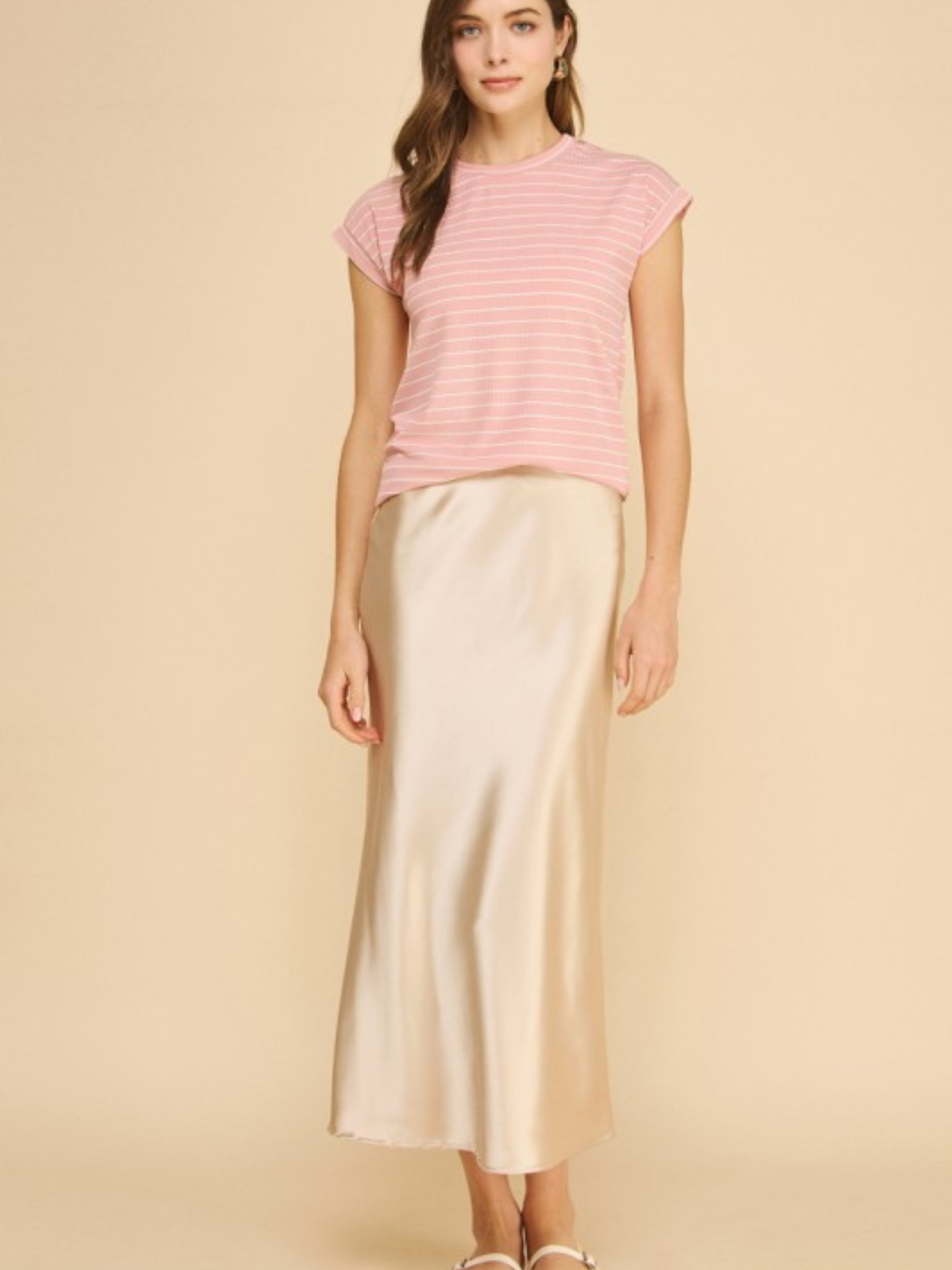 Taupe Slip Skirt