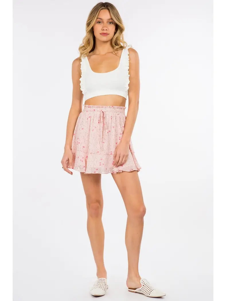 Ditsy Floral Mini Skirt