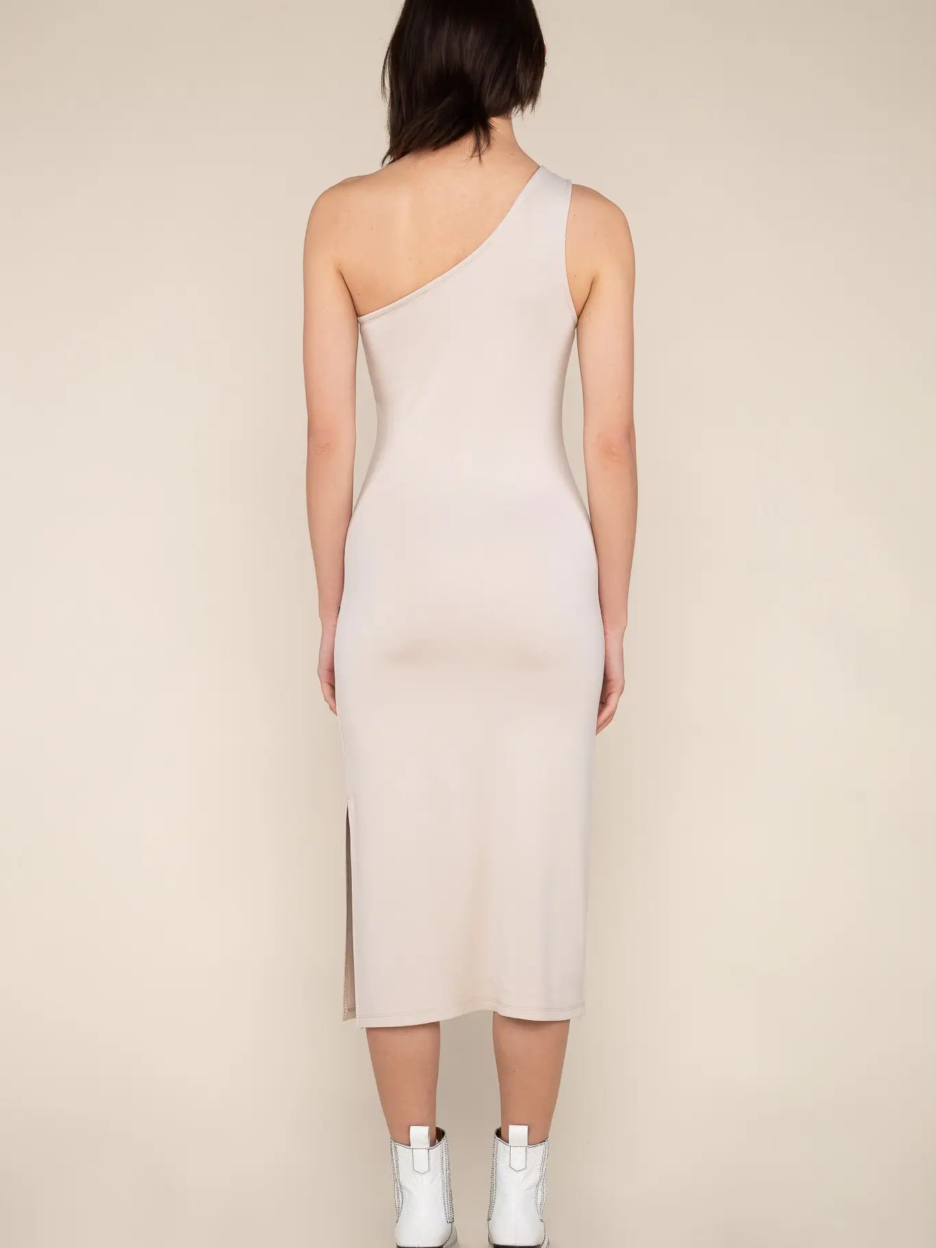 Jersey One-Shoulder Dress