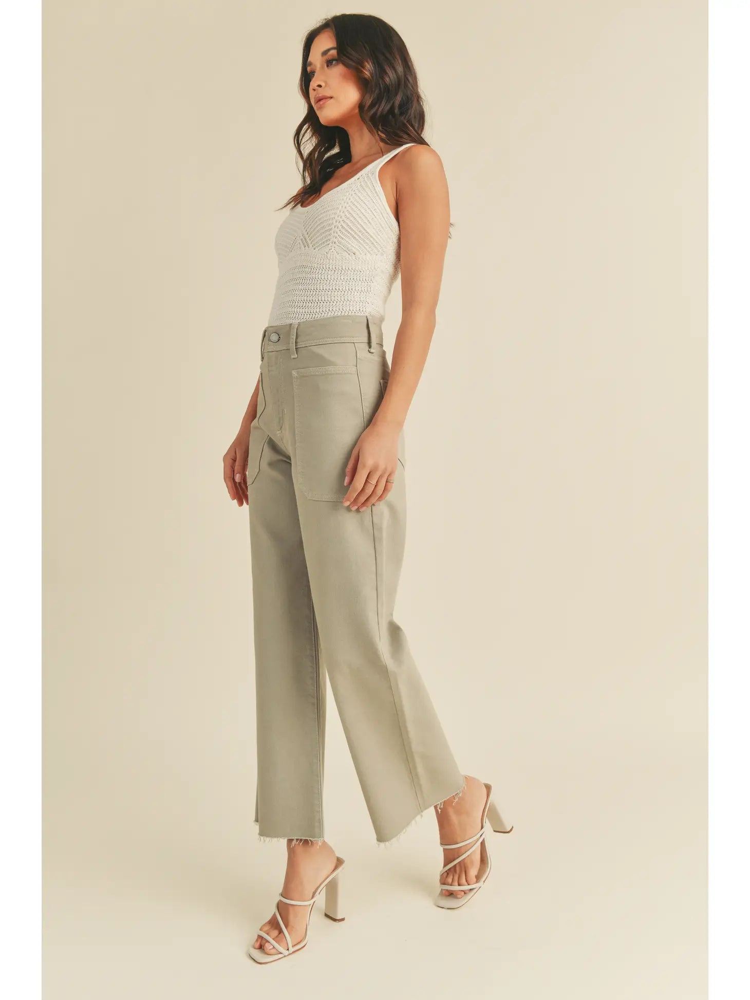 Nautical Wide Leg Jean