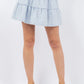 Tiered Denim Skirt