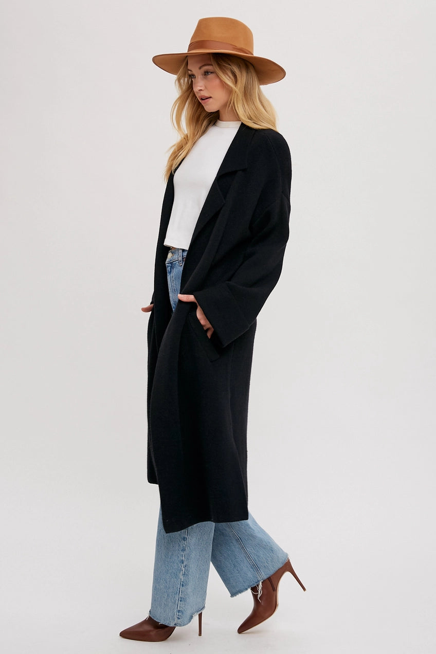 Effortless Knitted Trench Coat