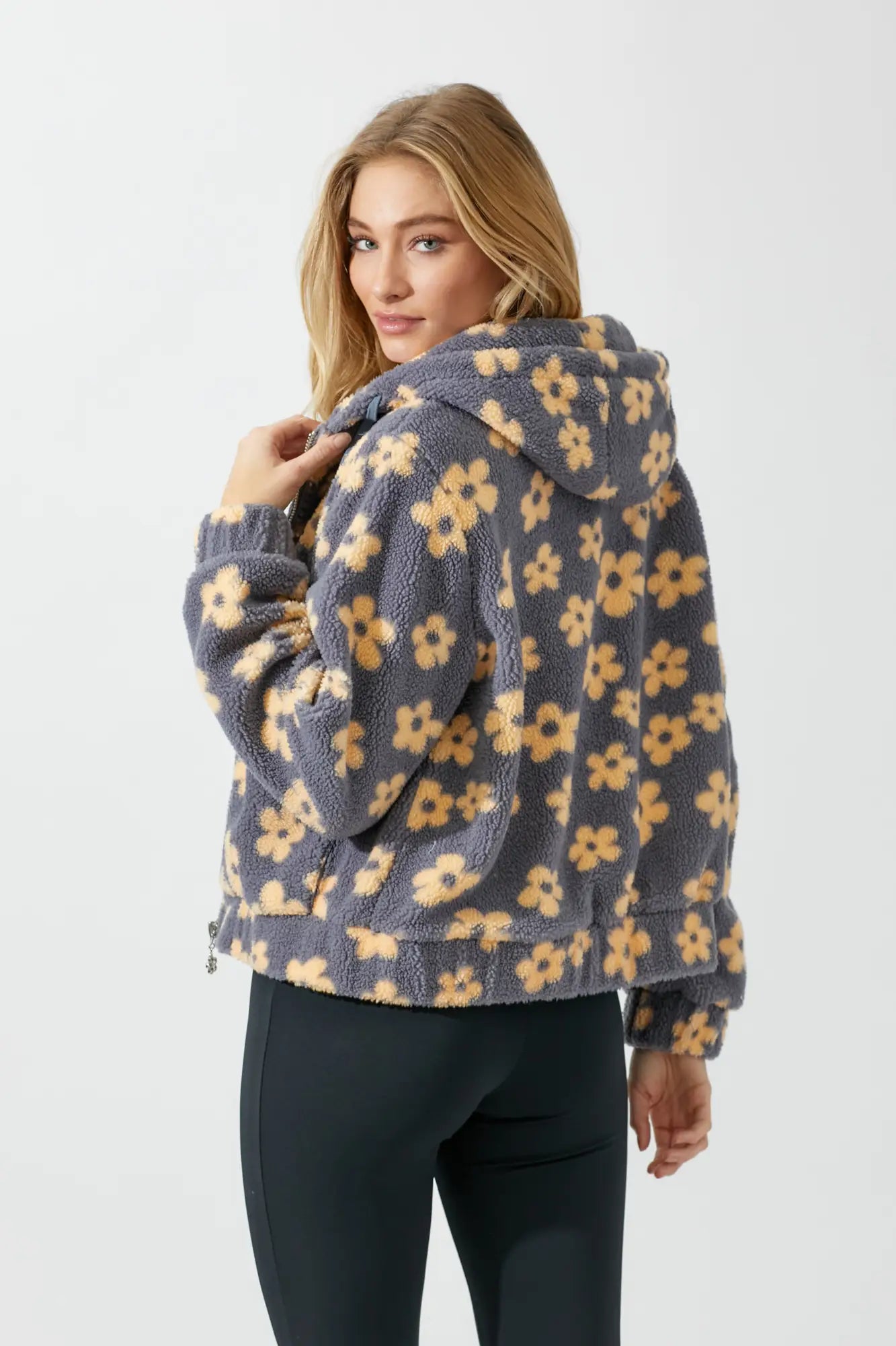 Teddy Daisy Print Jacket