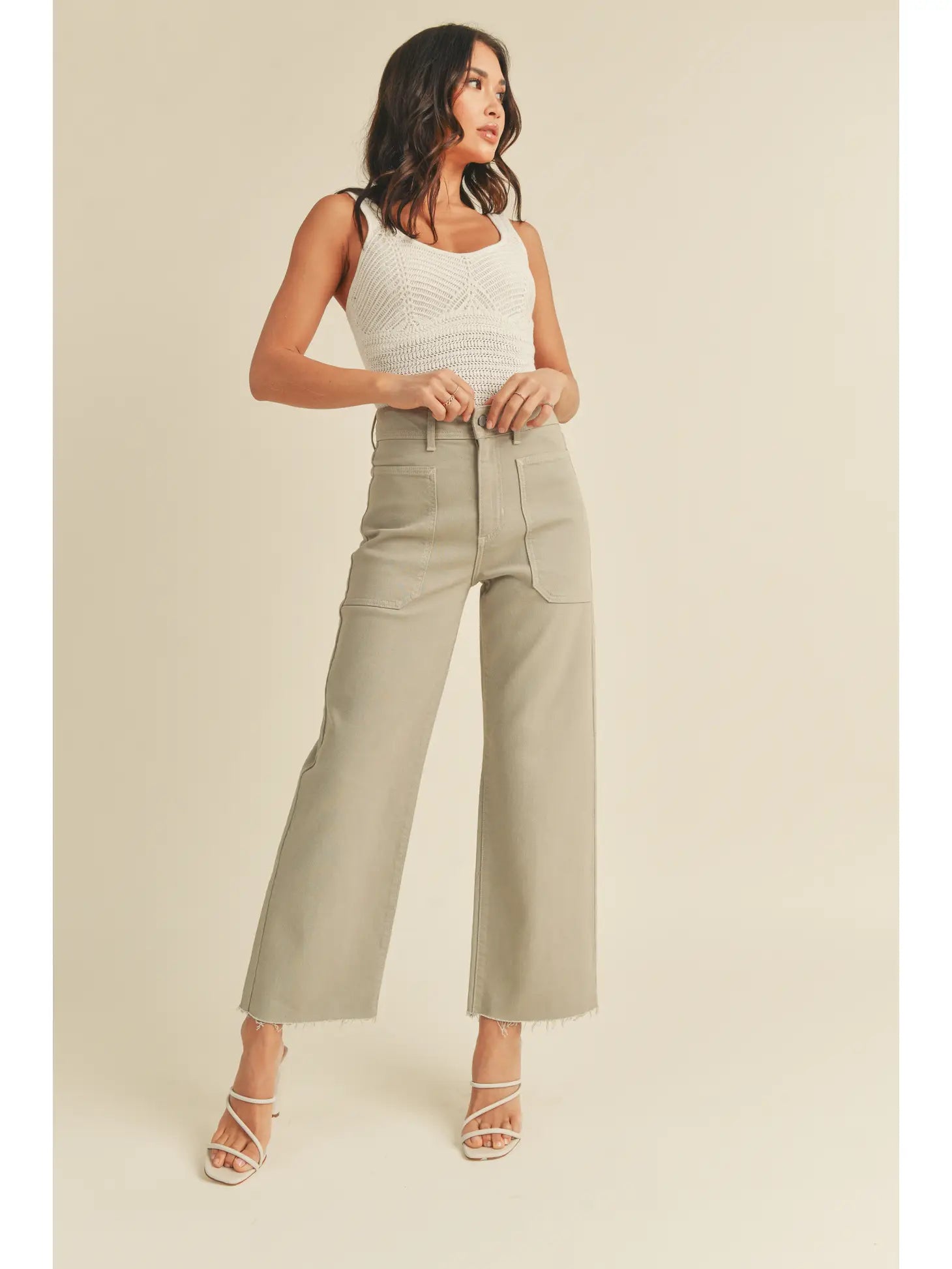 Nautical Wide Leg Jean